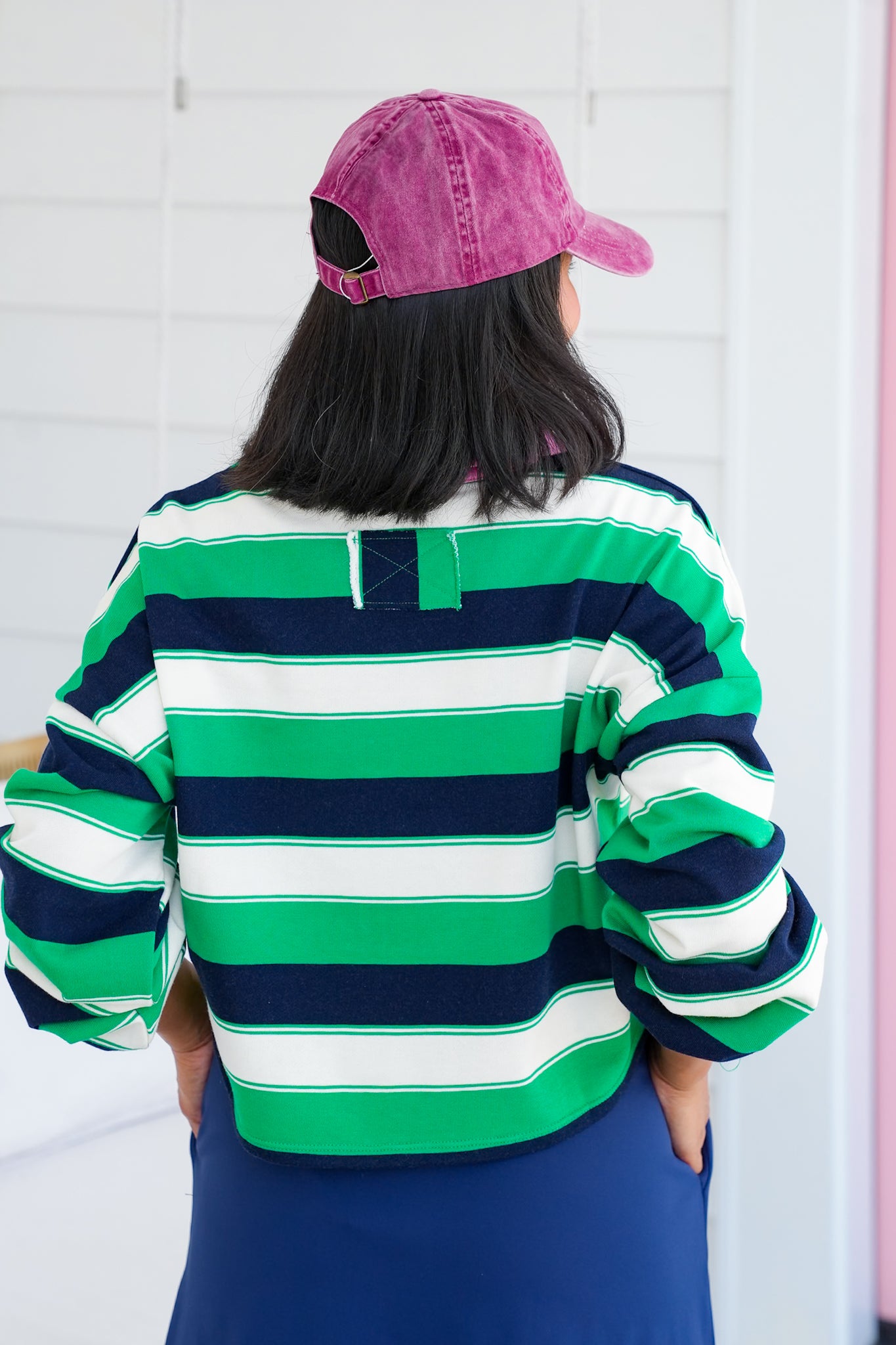 Stripe Long Sleeve Pullover Top