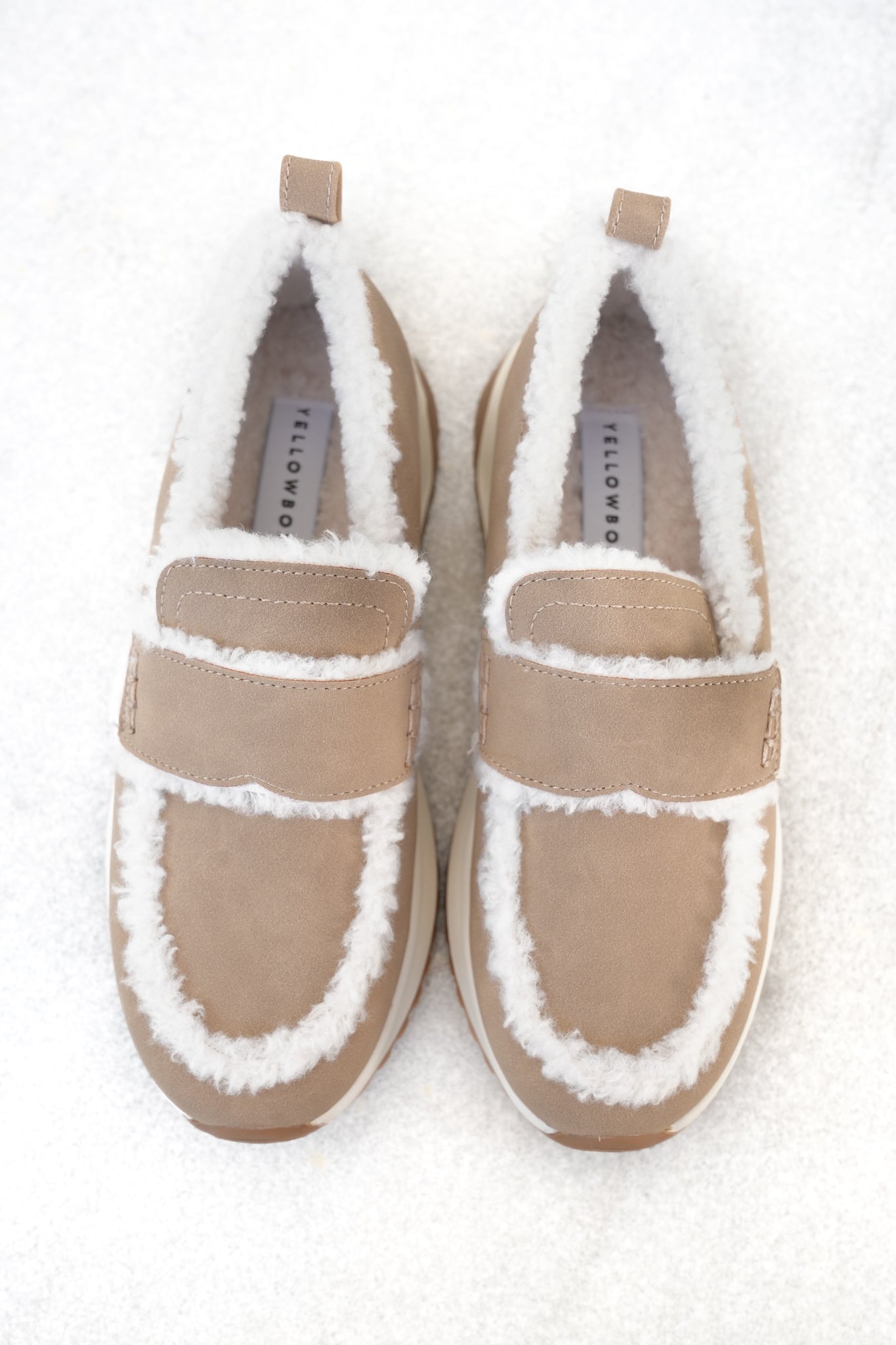 Yellow Box Cozy Vegan Shearling Slip On Loafer