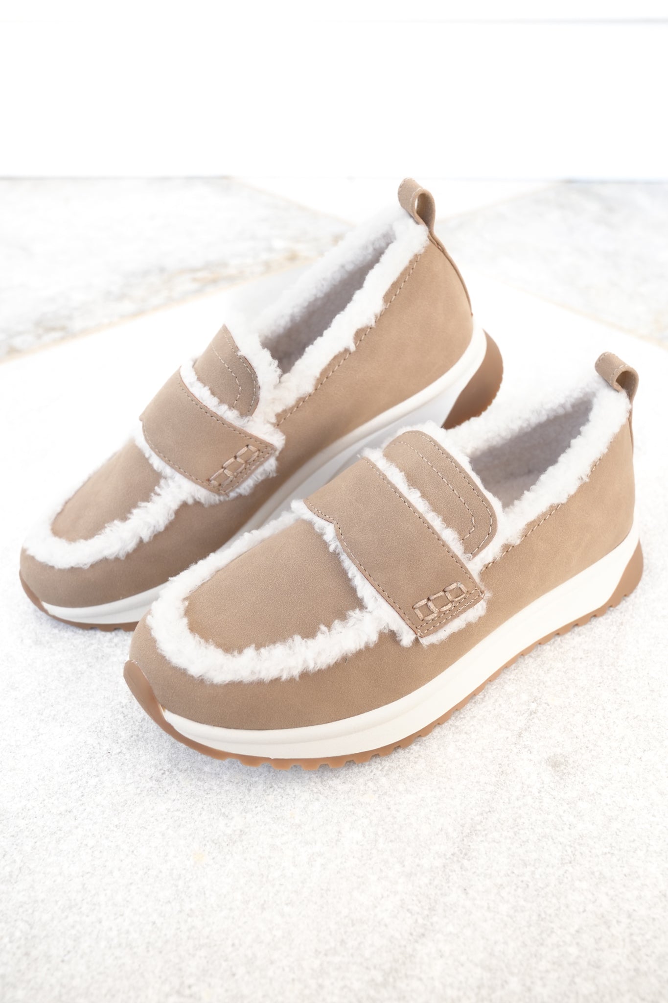 Yellow Box Cozy Vegan Shearling Slip On Loafer