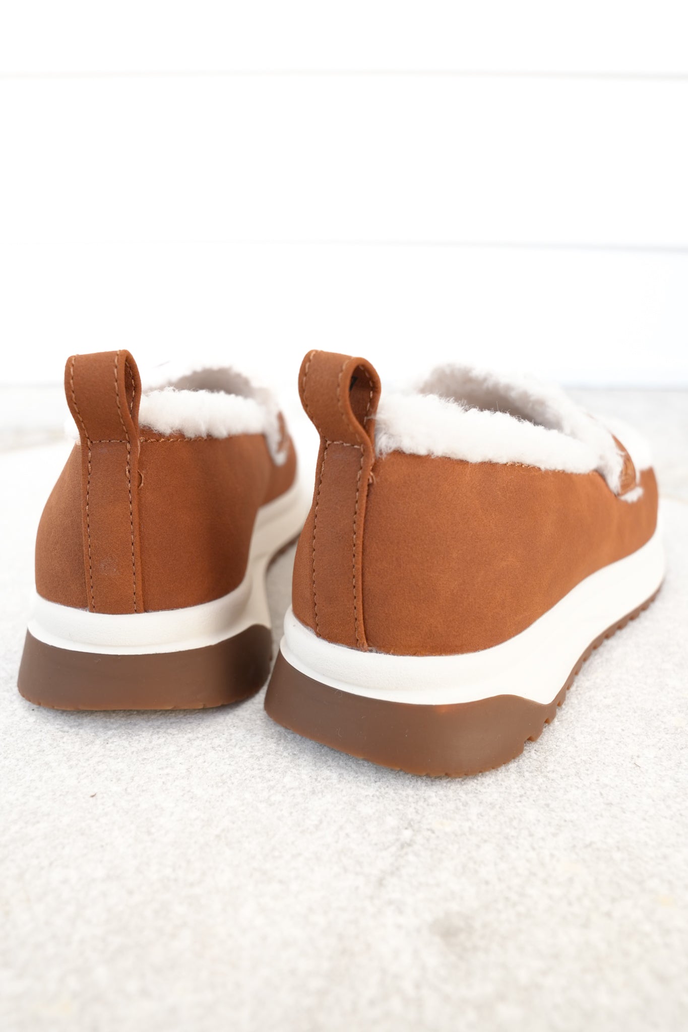 Yellow Box Cozy Vegan Shearling Slip On Loafer