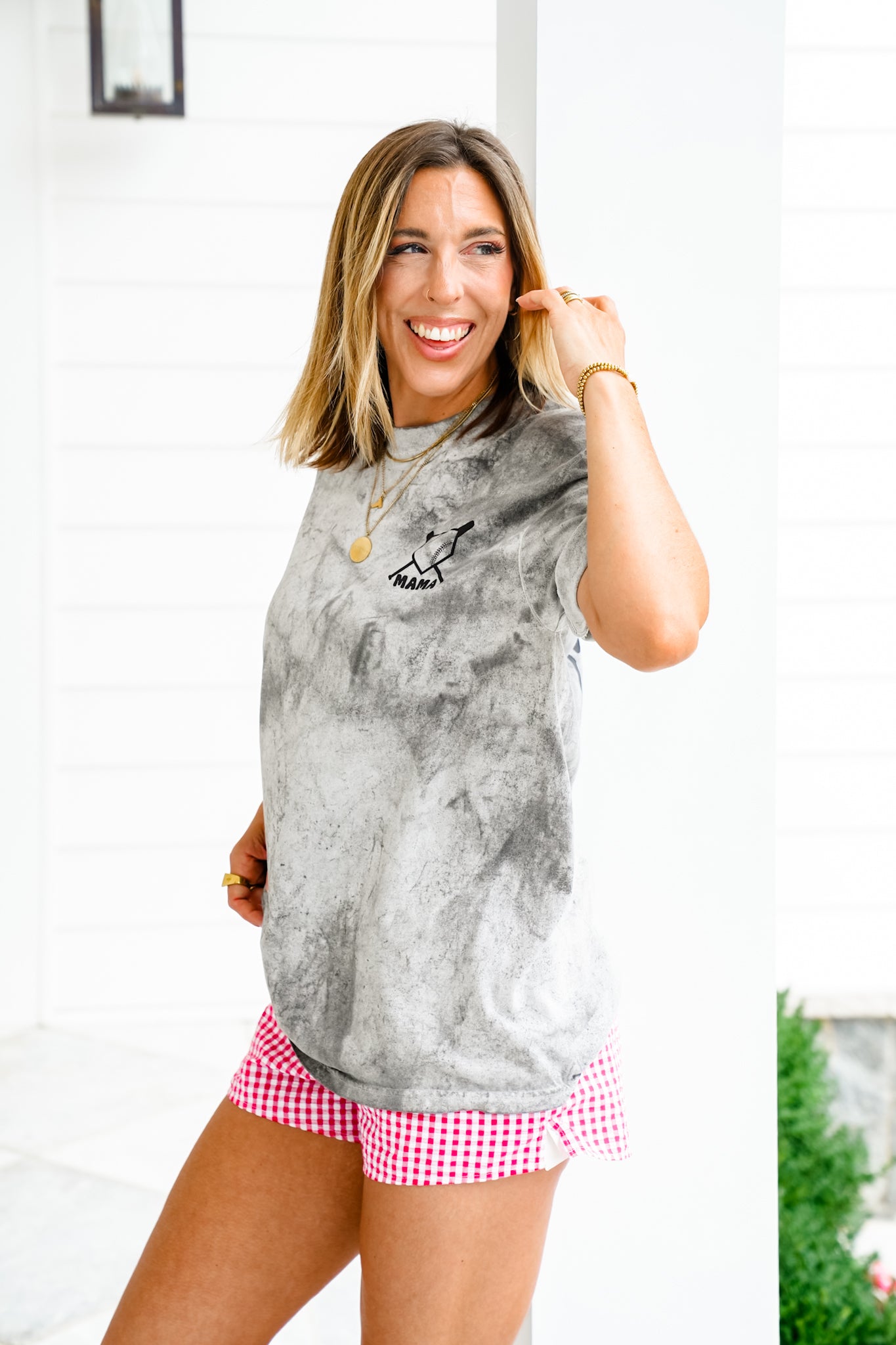 Plus/Reg Short Sleeve "At The Ballpark" Graphic Tee