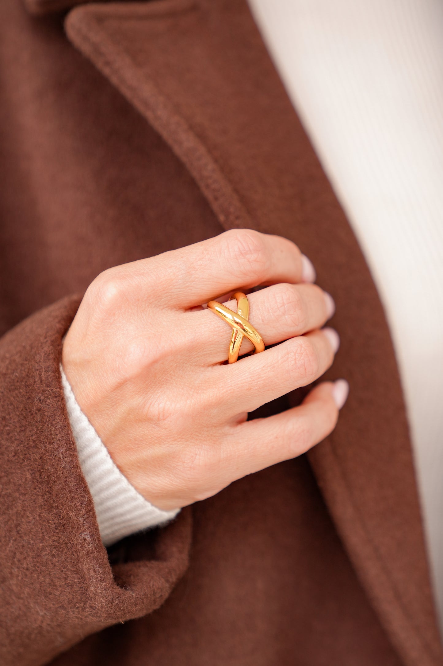 Mila + Stevie Criss Cross Ring