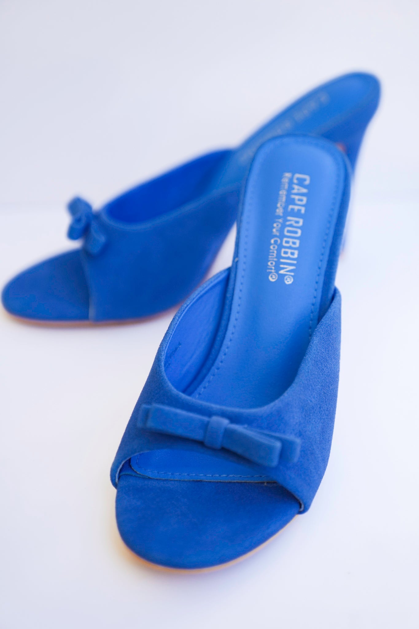 Elegant Open Toe Stiletto Mule Heels with Bow Accent