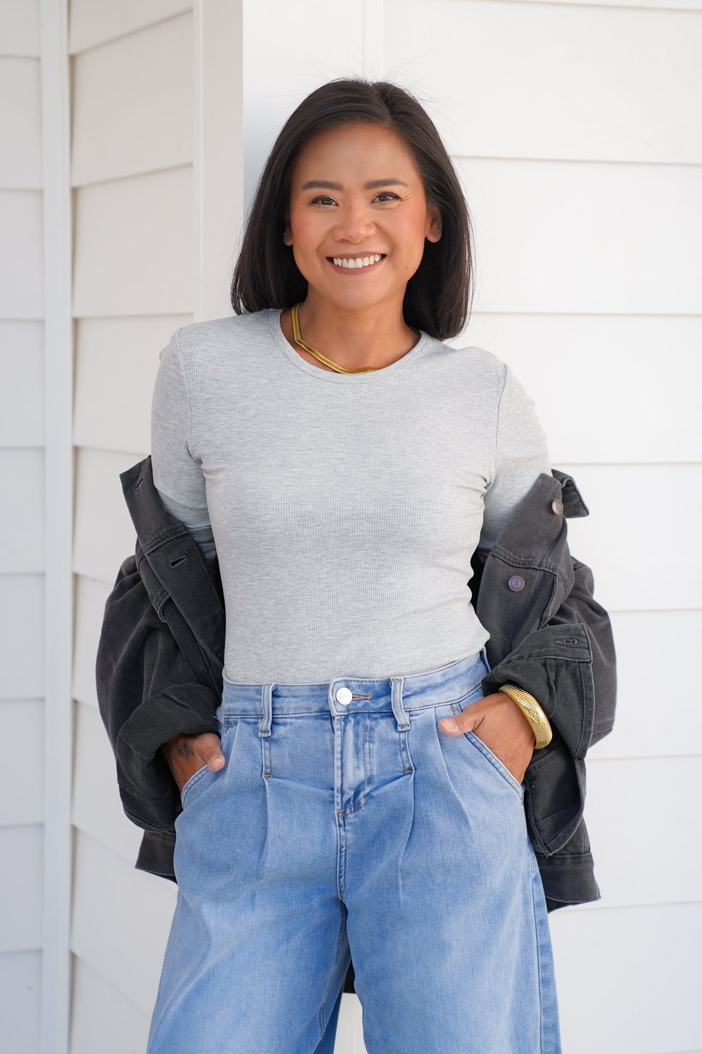 Door Buster! Plus/Reg Ribbed Knit Long Sleeve Crew Neck Top