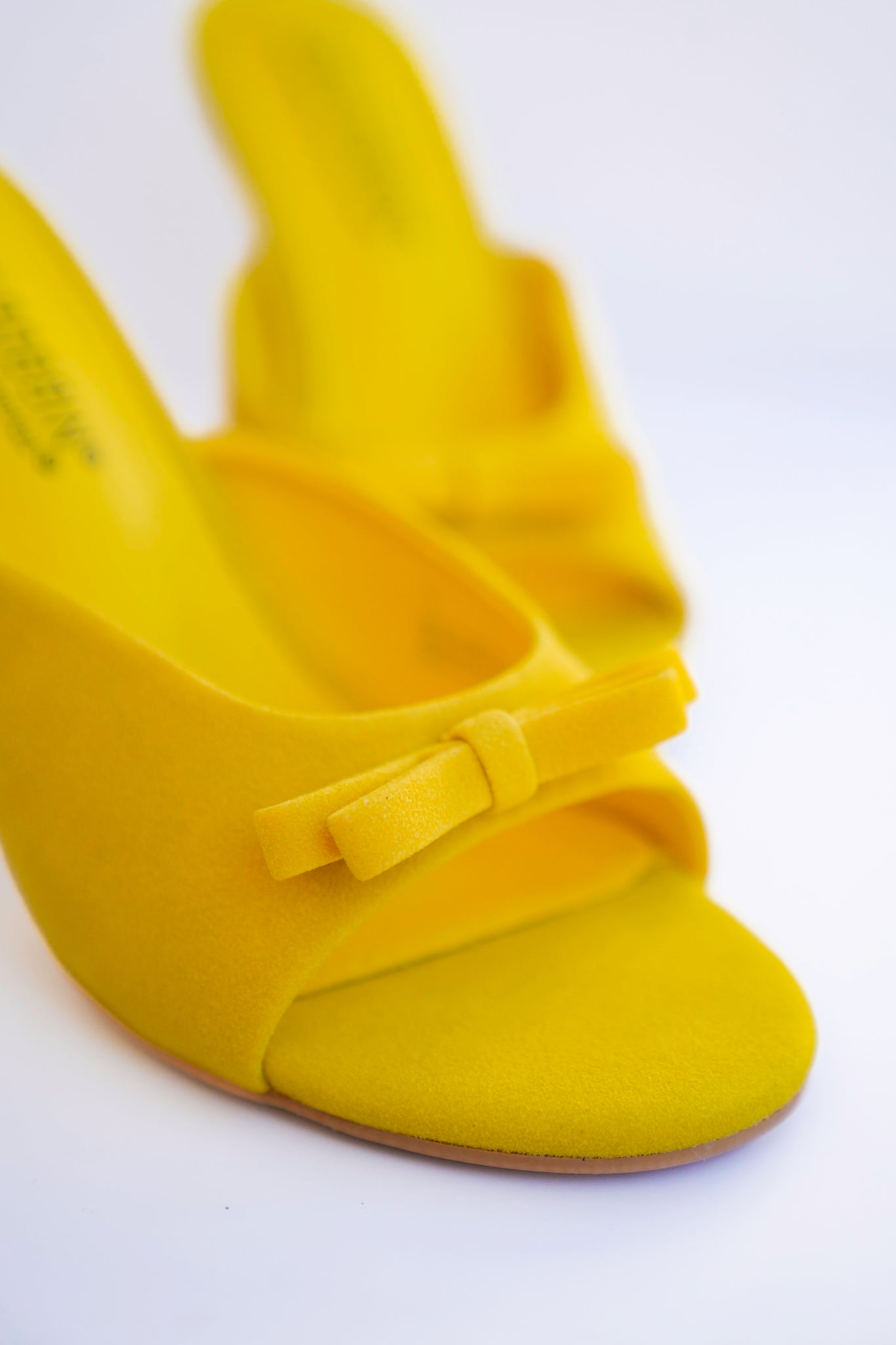 Elegant Open Toe Stiletto Mule Heels with Bow Accent