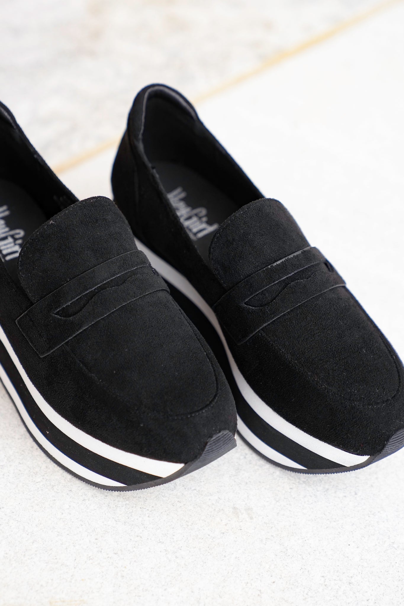 Corky’s “Sheesh” Vegan Suede Slip On Platform Loafer