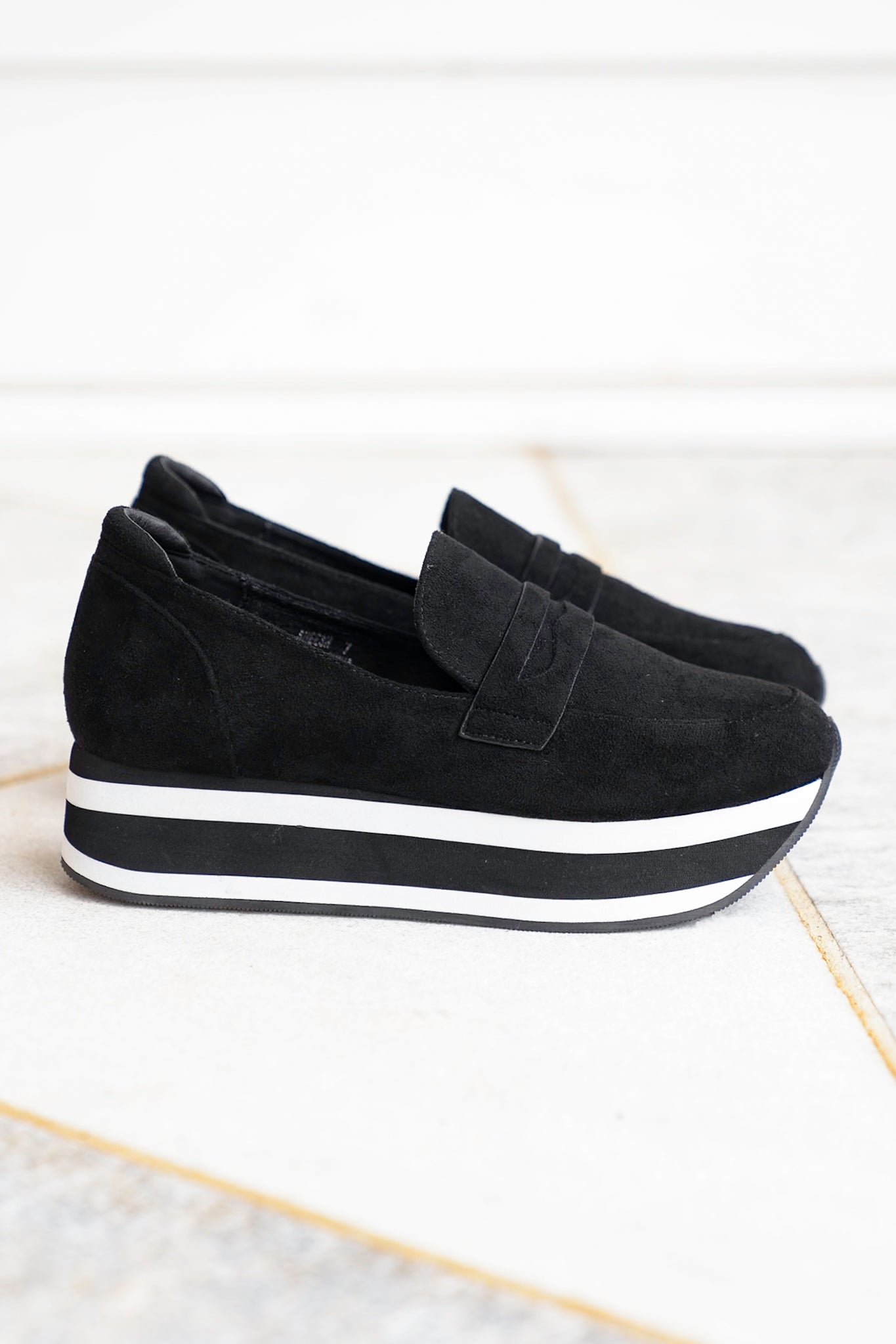 Corky’s “Sheesh” Vegan Suede Slip On Platform Loafer