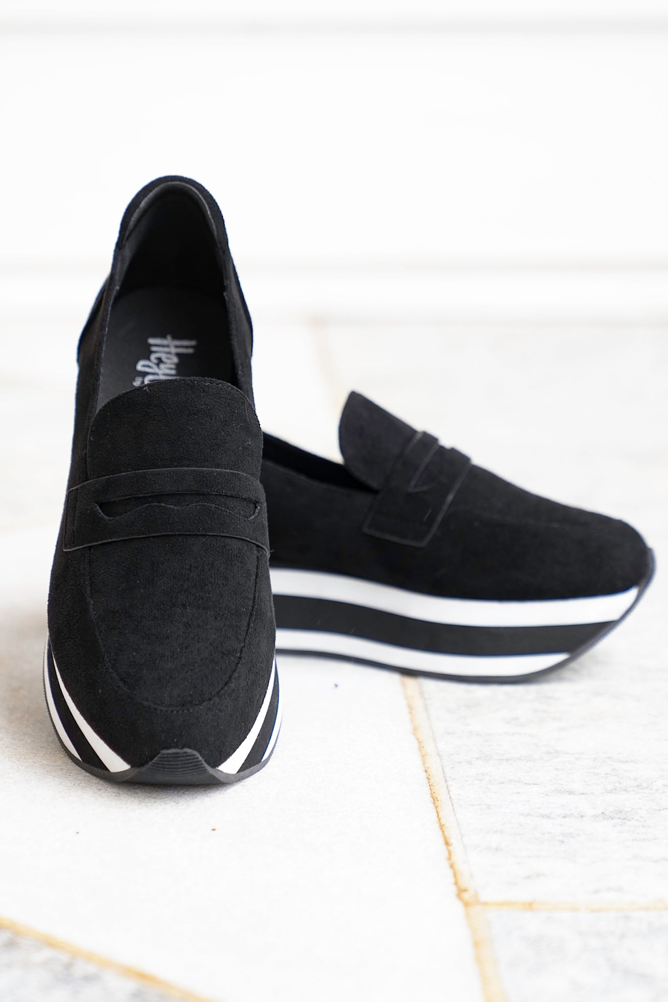 Corky’s “Sheesh” Vegan Suede Slip On Platform Loafer