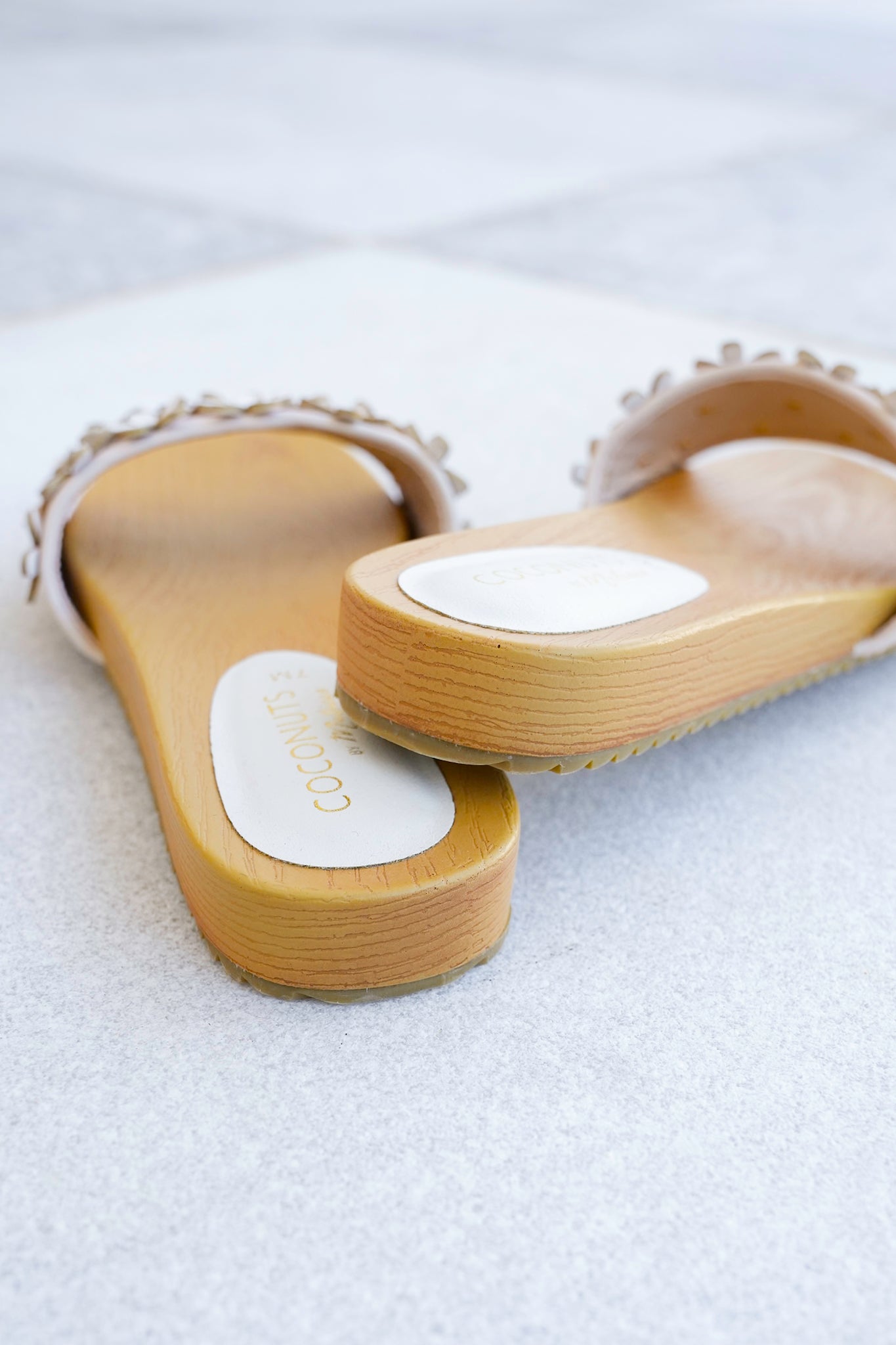 Floral Strap Slide Sandals