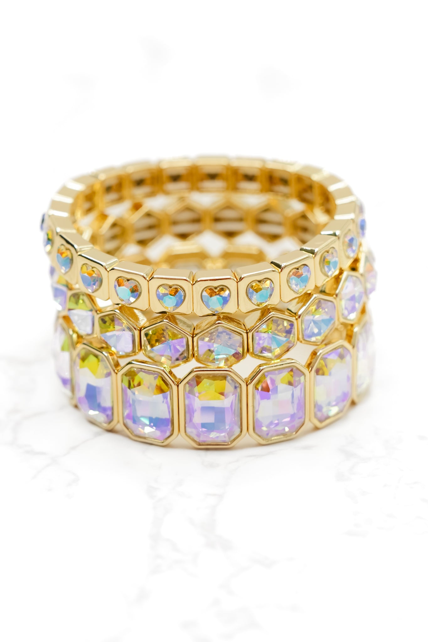 Treasure Jewels Sparkle Heart Stack Set