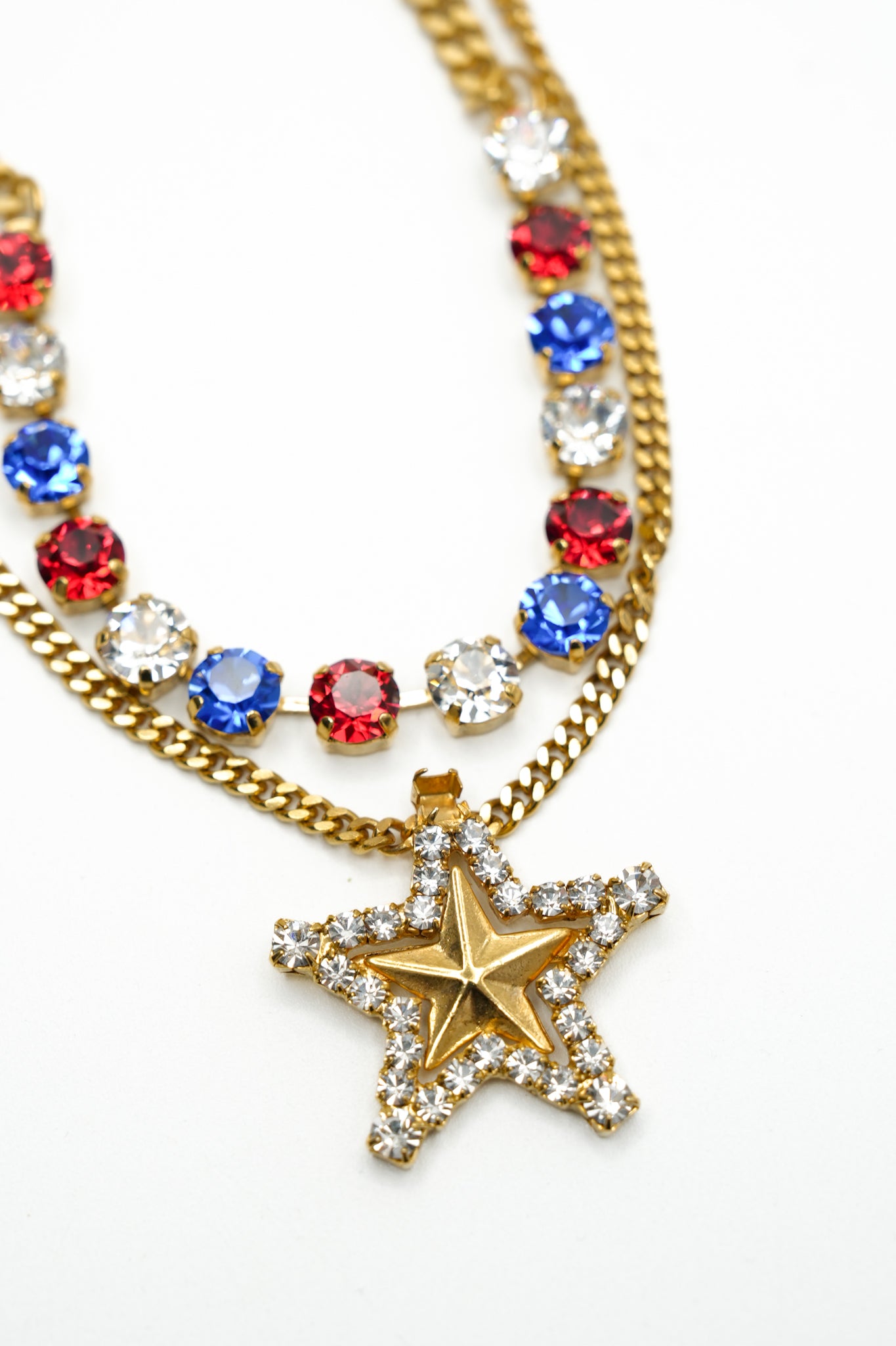 TOVA Layered Stars Necklace