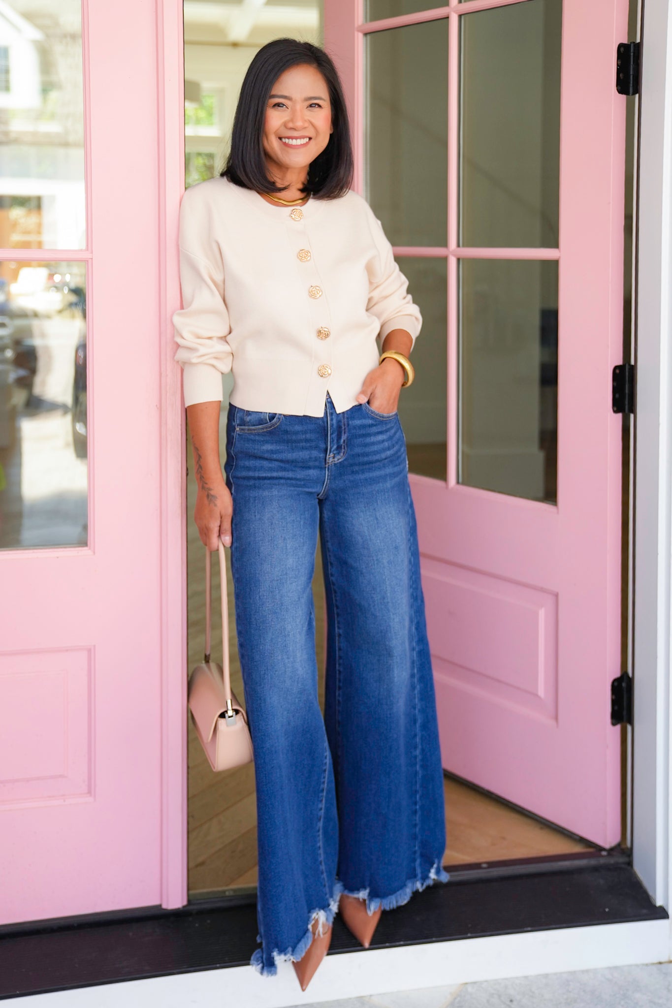 Long Sleeve Button Down Cardigan