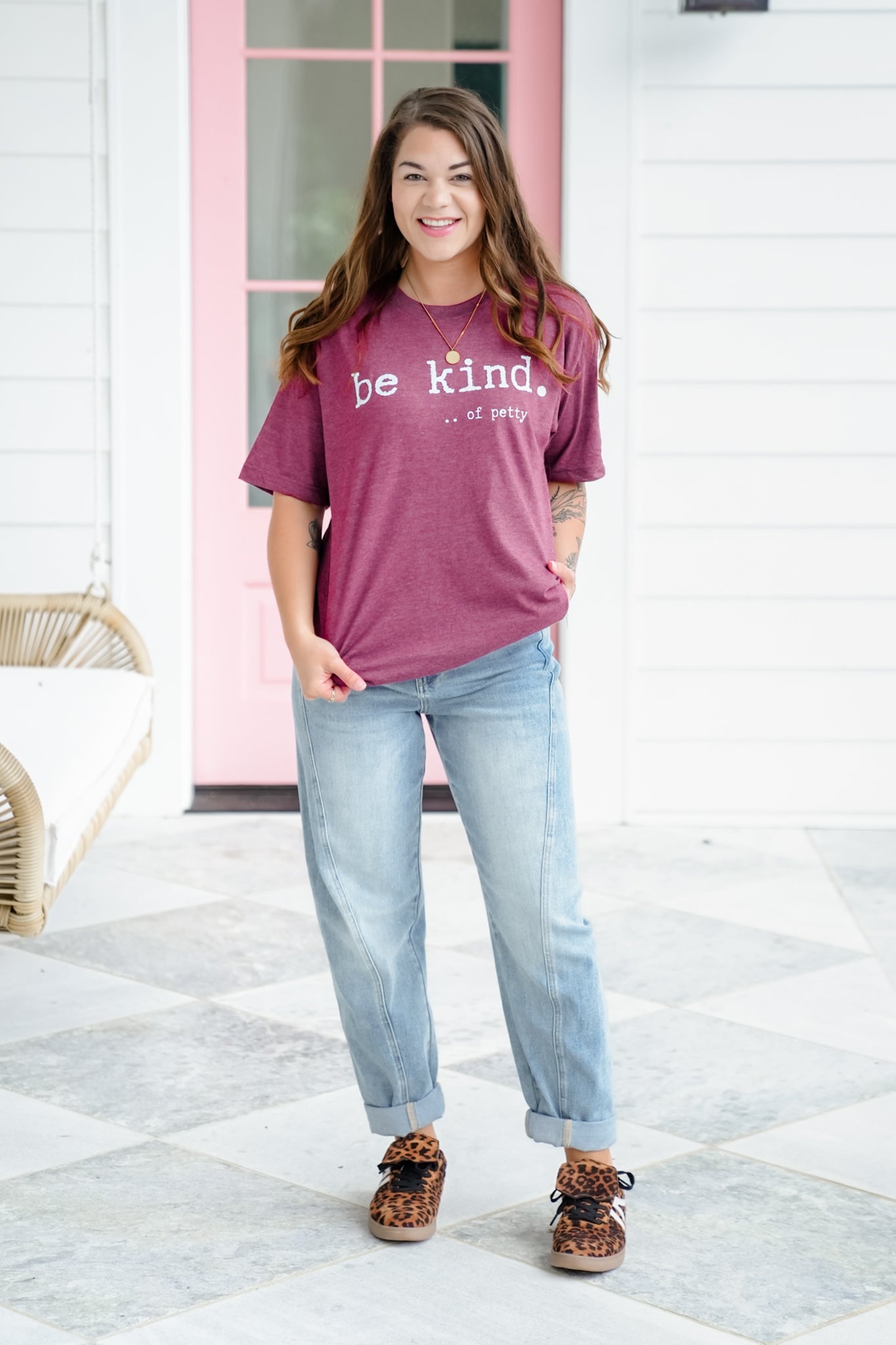 Plus/Reg Short Sleeve "Be Kind Of Petty" Graphic Tee
