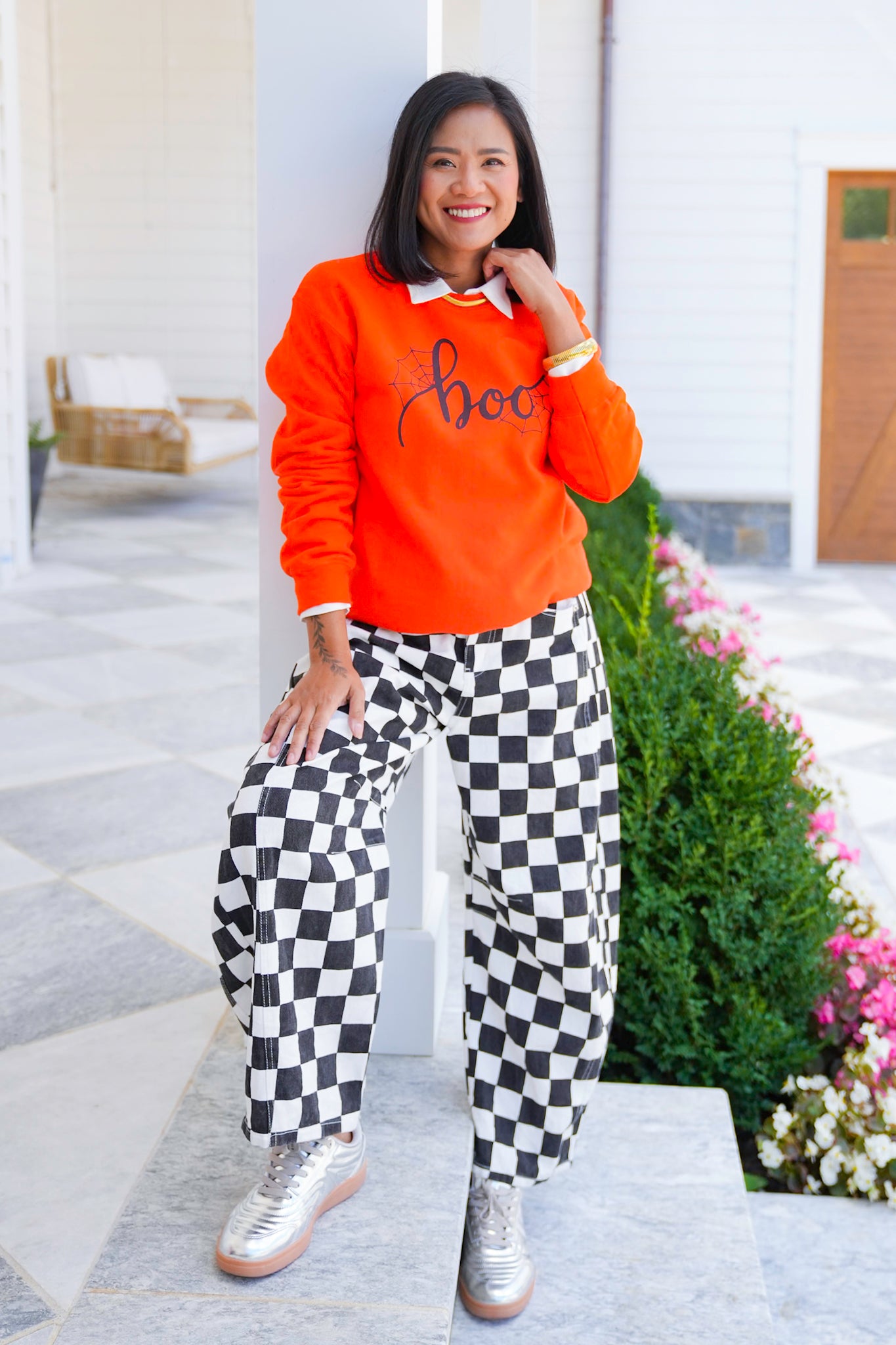 Plus/Reg Long Sleeve "Boo" Graphic Sweatshirt
