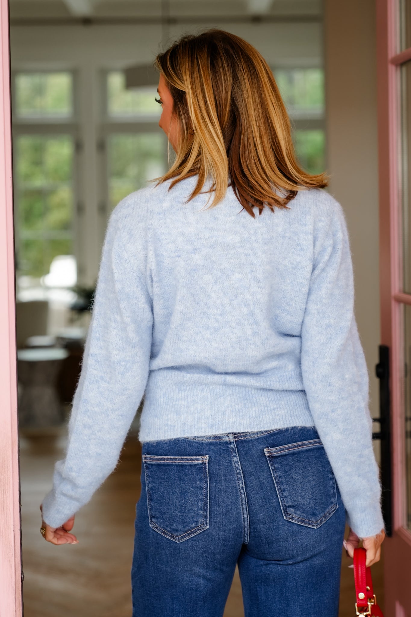 Knit Long Sleeve Button Down Cardigan Sweater Top