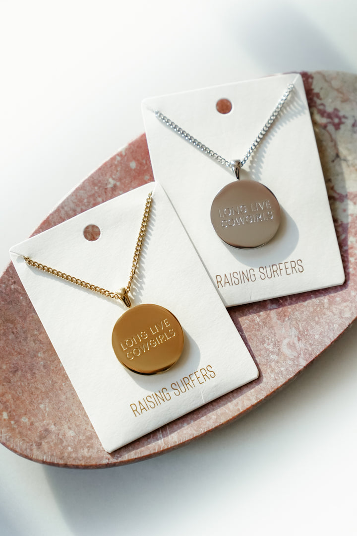 Poppy Day Raising Surfers Long Live Cowgirls Necklace