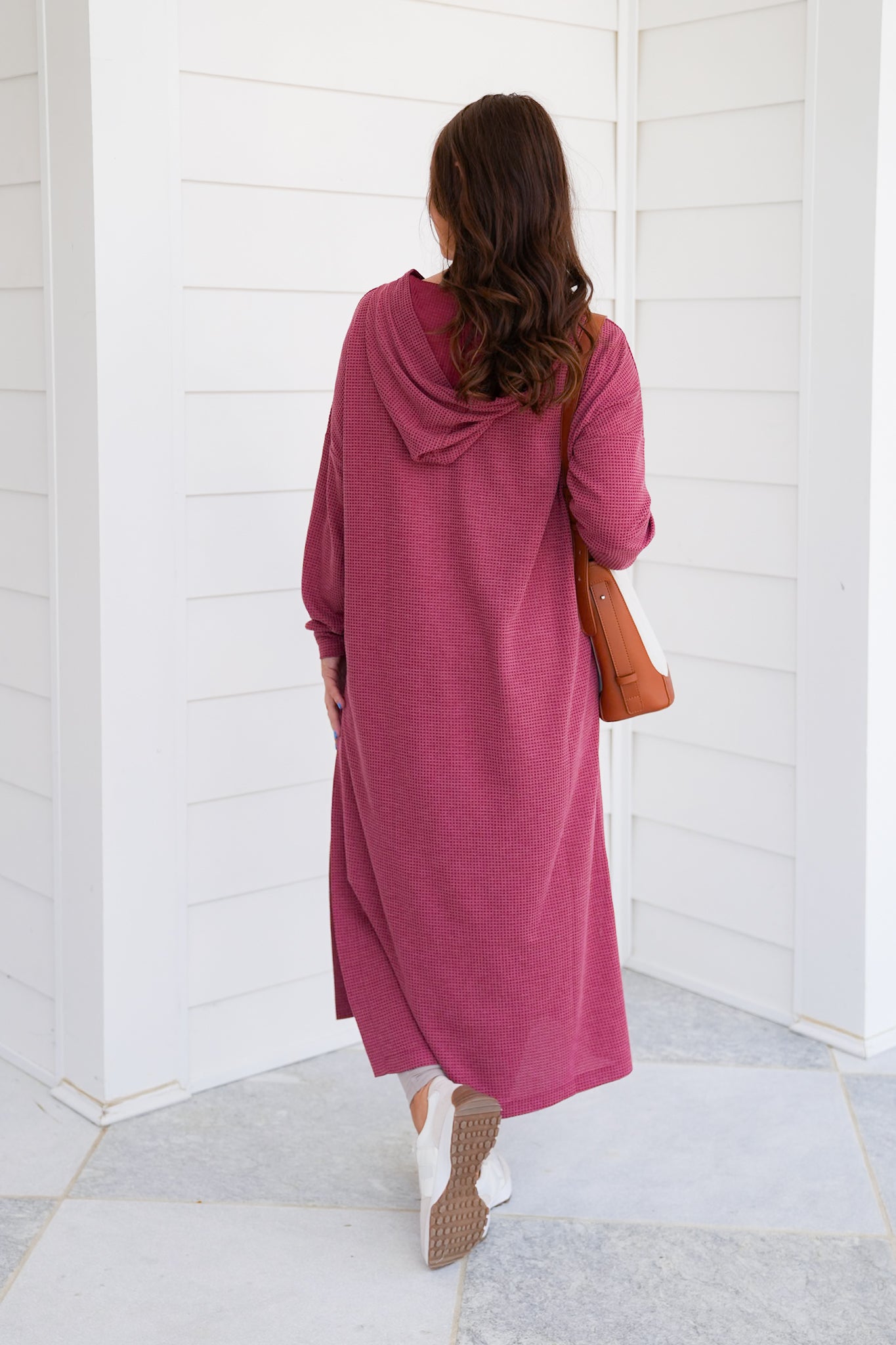 Door Buster! Plus/Reg Thermal Long Sleeve Hoodie Cardigan with Side Slits