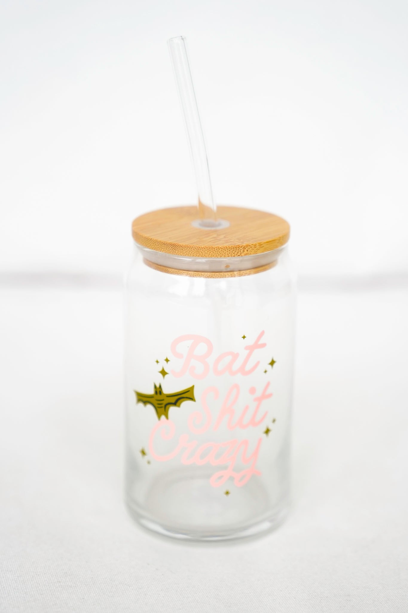 Halloween Can Glass with Lid