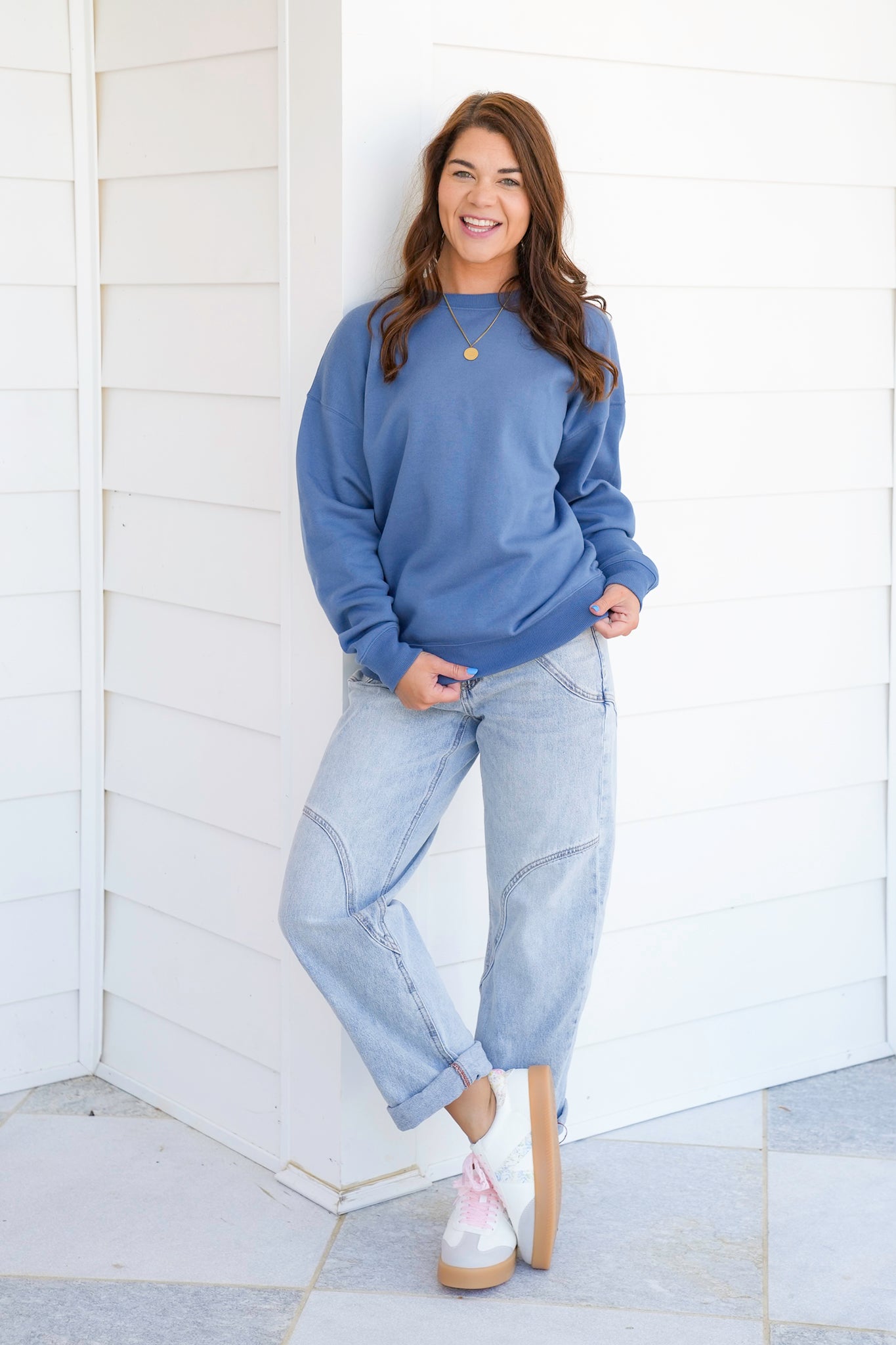 Plus/Reg Door Buster! Zenana Fleece Crewneck Pullover Sweatshirts