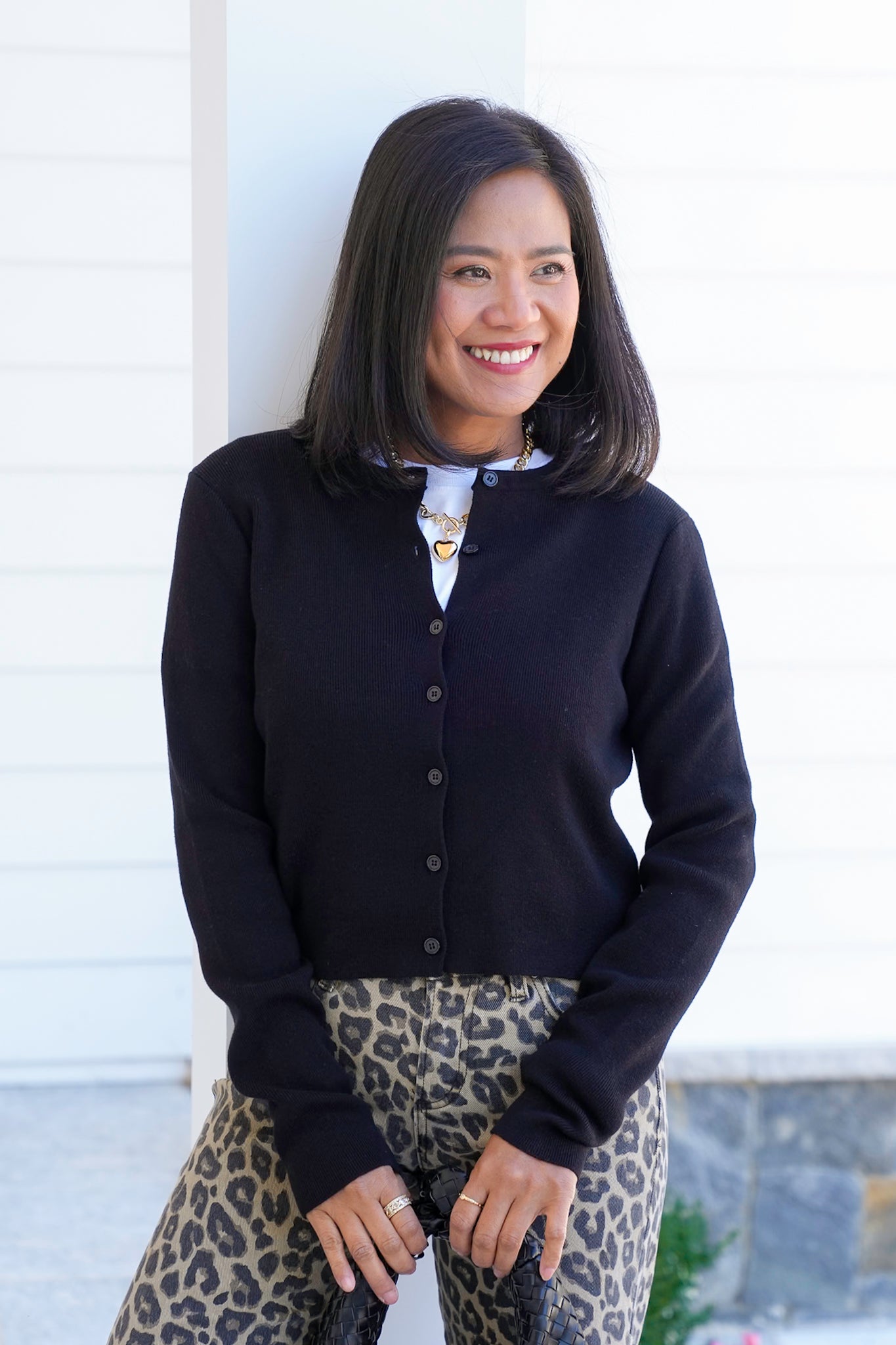 Door Buster! Zenana Button Up Crewneck Long Sleeve Cardigan