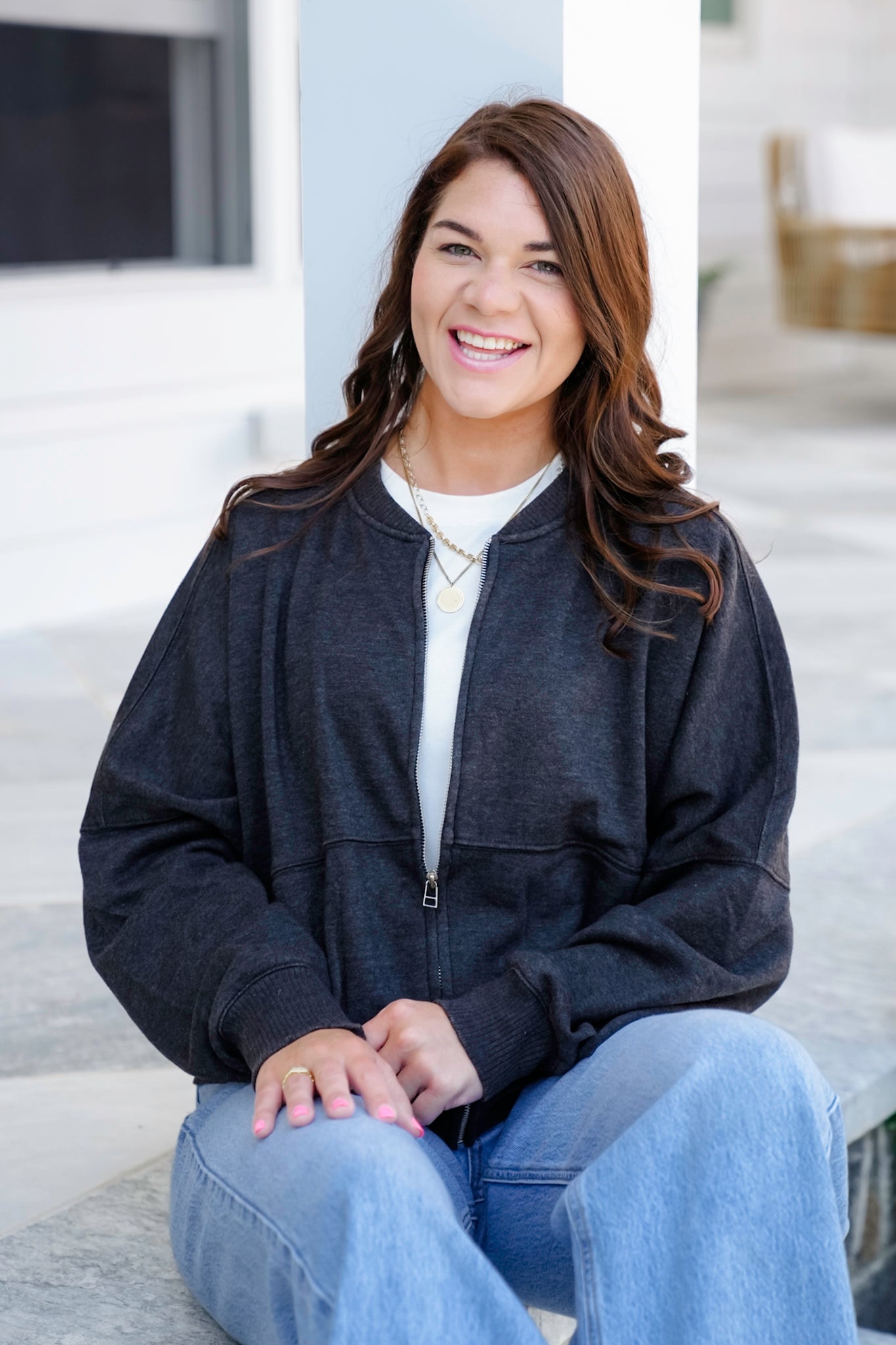 Door Buster! Zenana Acid Washed Fleece Jacket