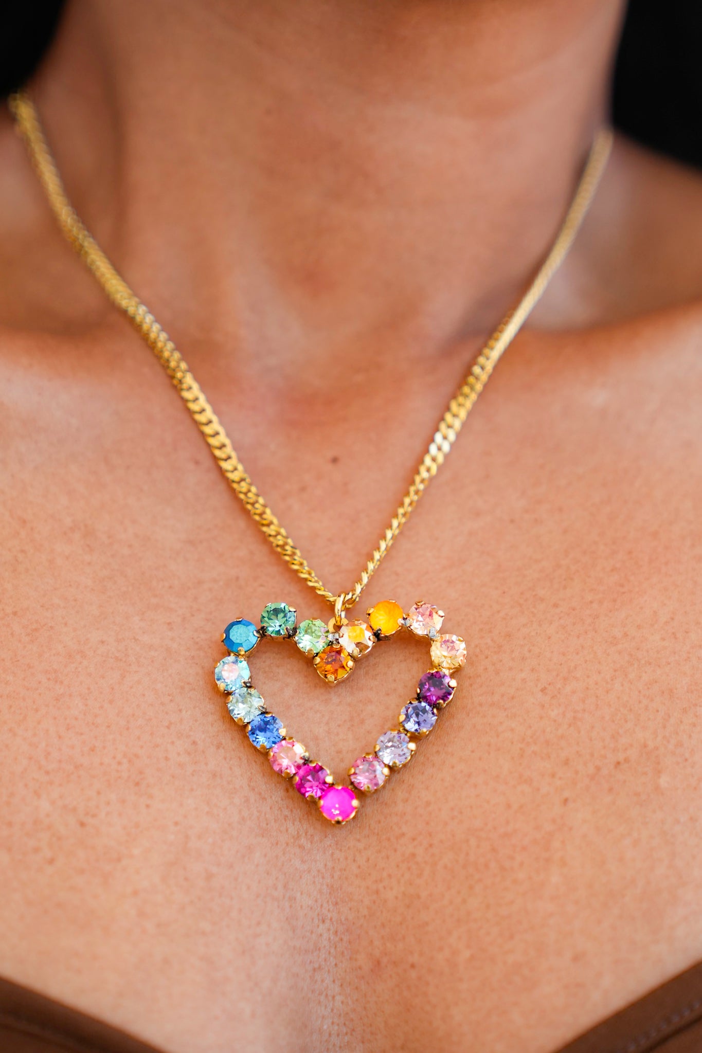 TOVA Mini Heart Pop Necklace