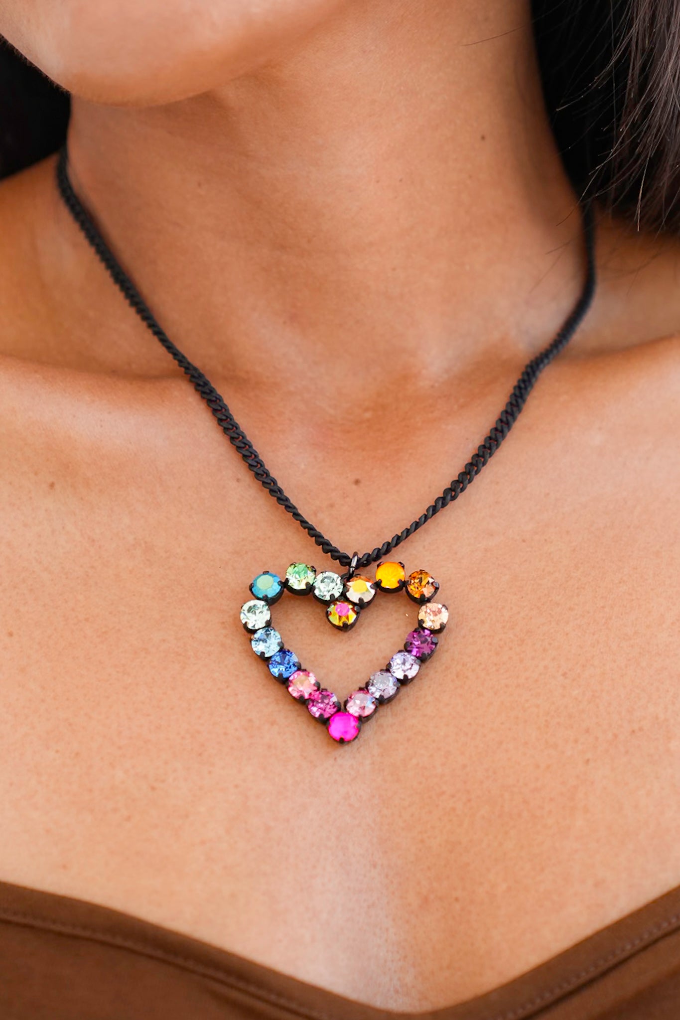 TOVA Mini Heart Pop Necklace