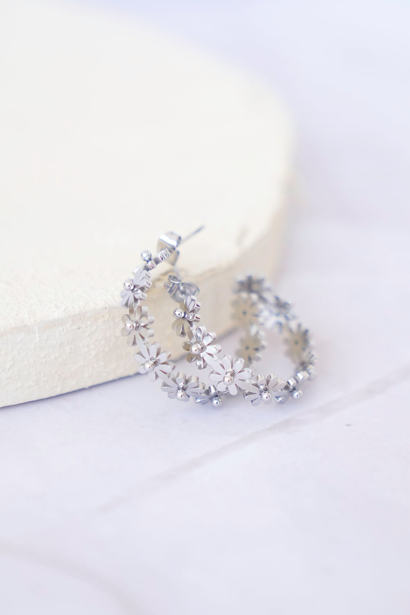 Raising Surfers Hippie Chick Platinum Hoops