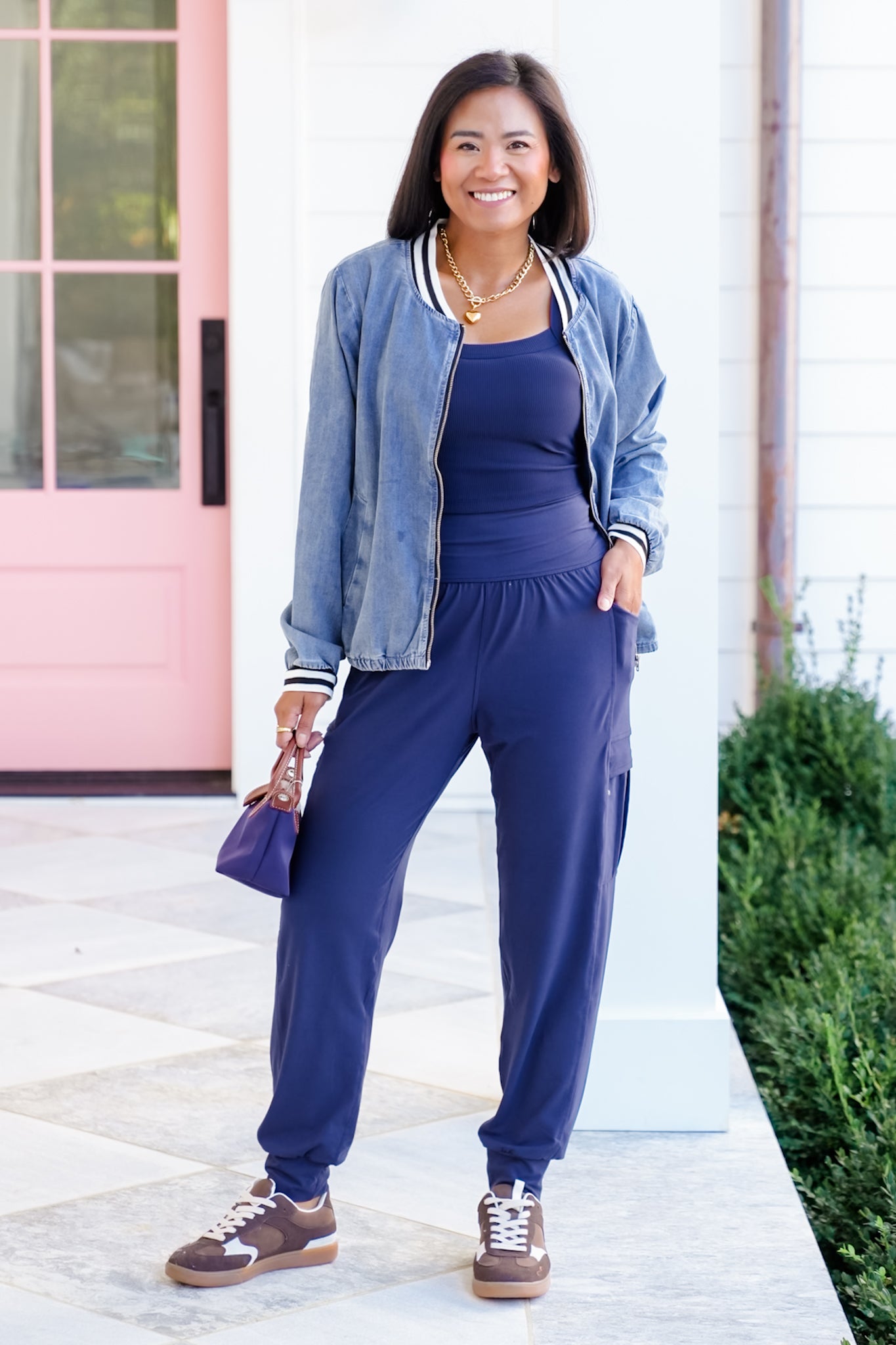 High Waist Jogger with Side Pockets