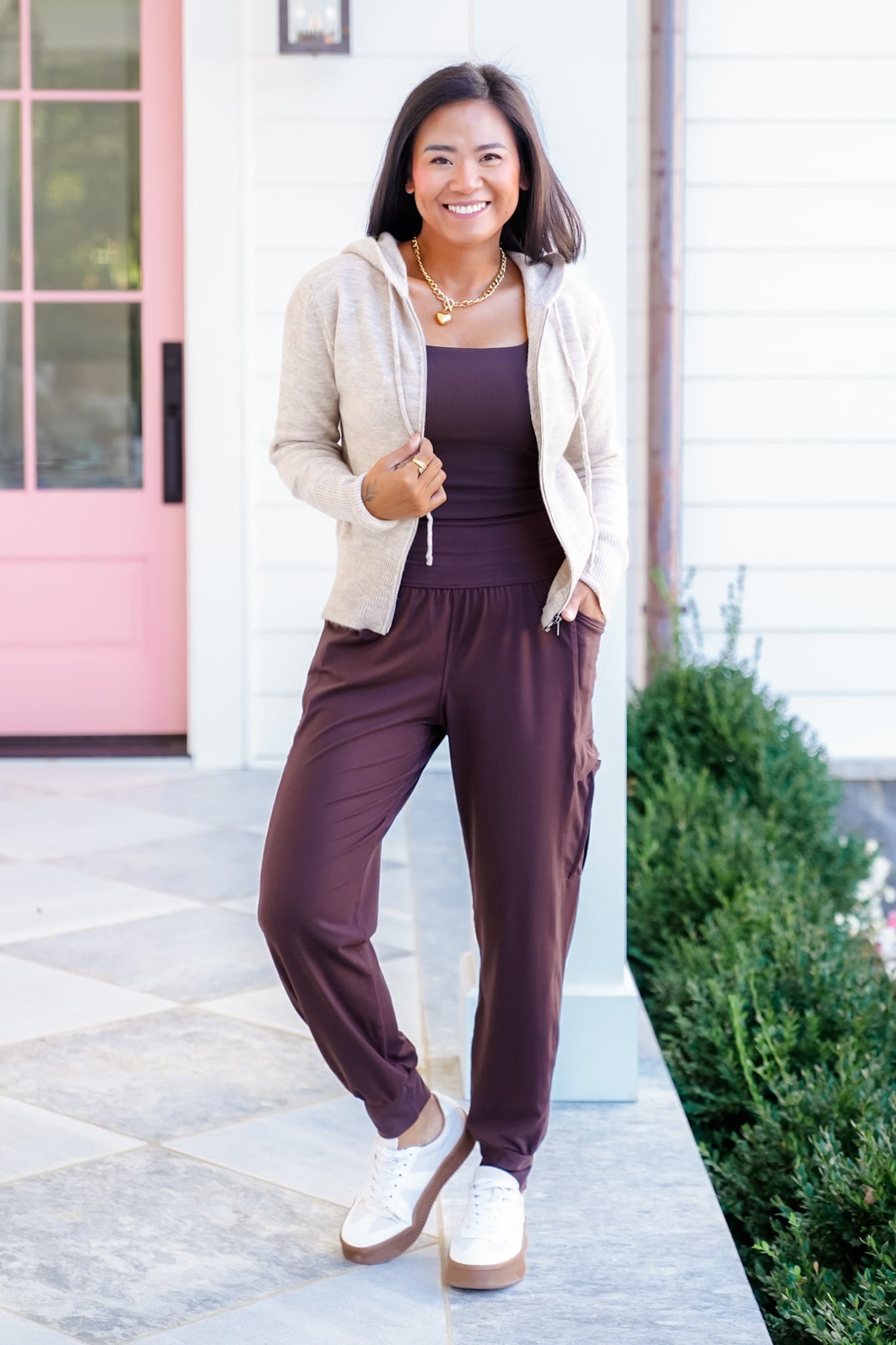High Waist Jogger with Side Pockets