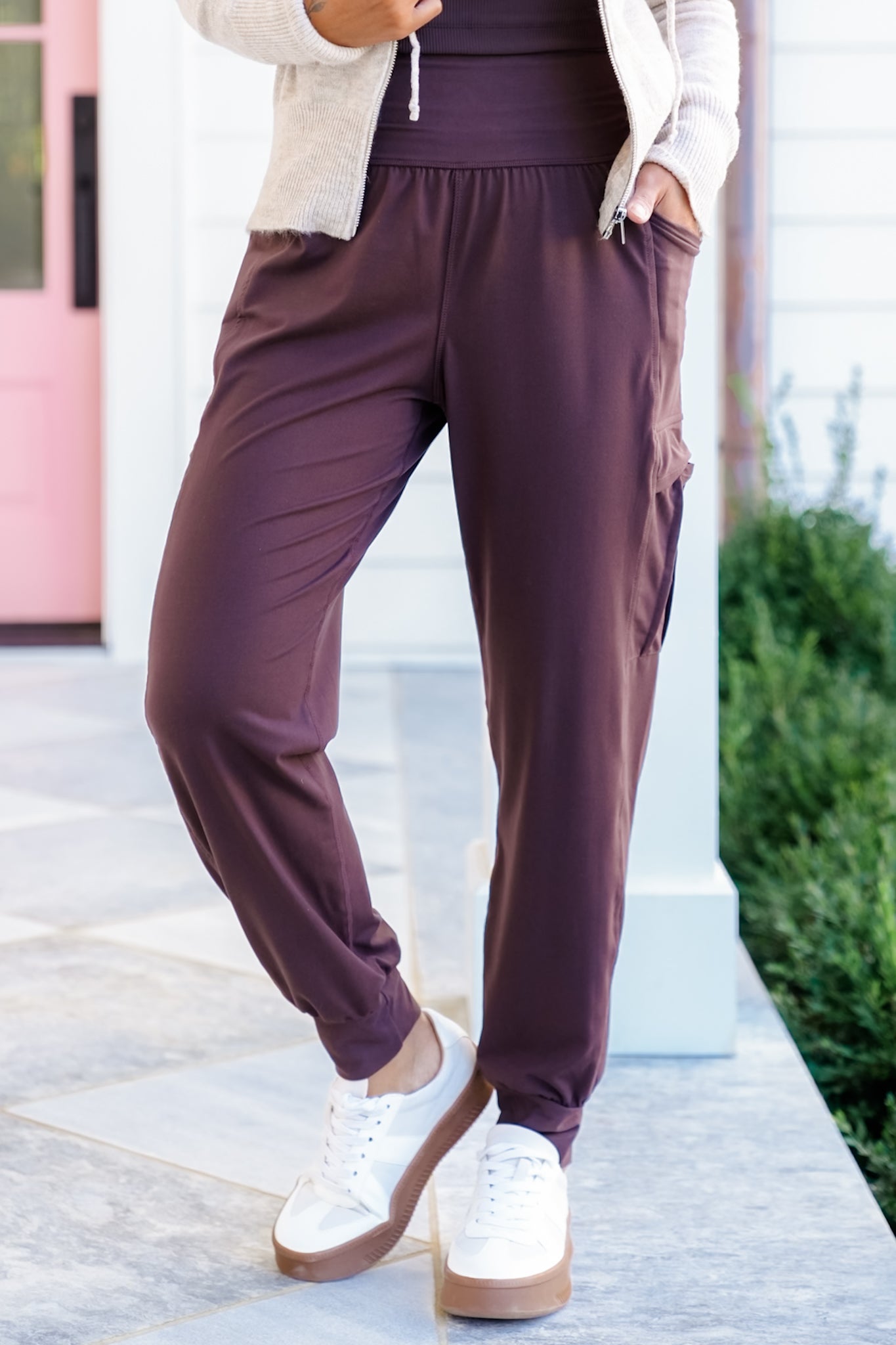 High Waist Jogger with Side Pockets