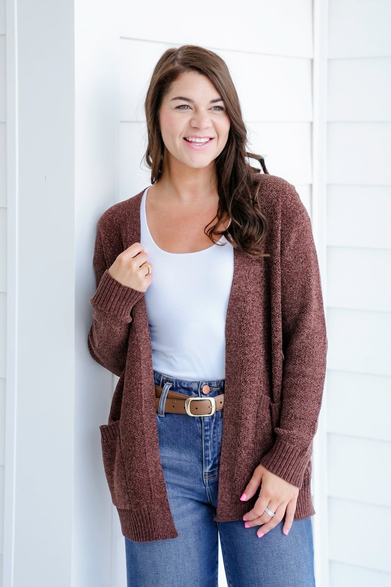 Door Buster! Zenana Melangé Open Front Cardigan