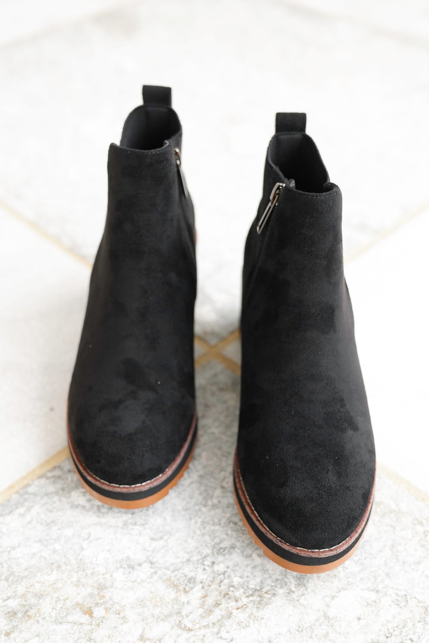 Corky's "Apple Sauced" Vegan Suede Wedge Ankle Booties