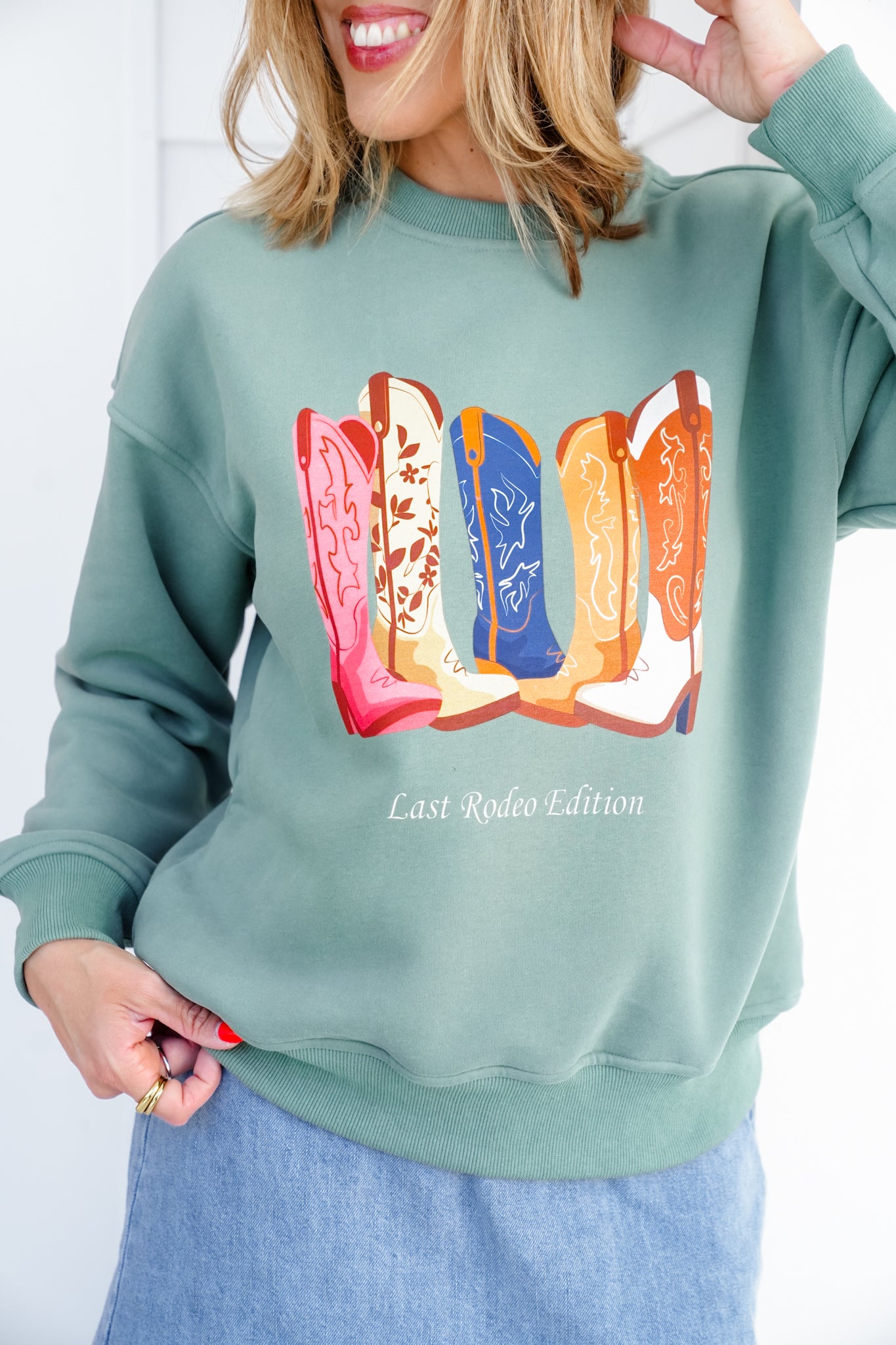 Long Sleeve "Last Rodeo Edition" Graphic Sweatshirt