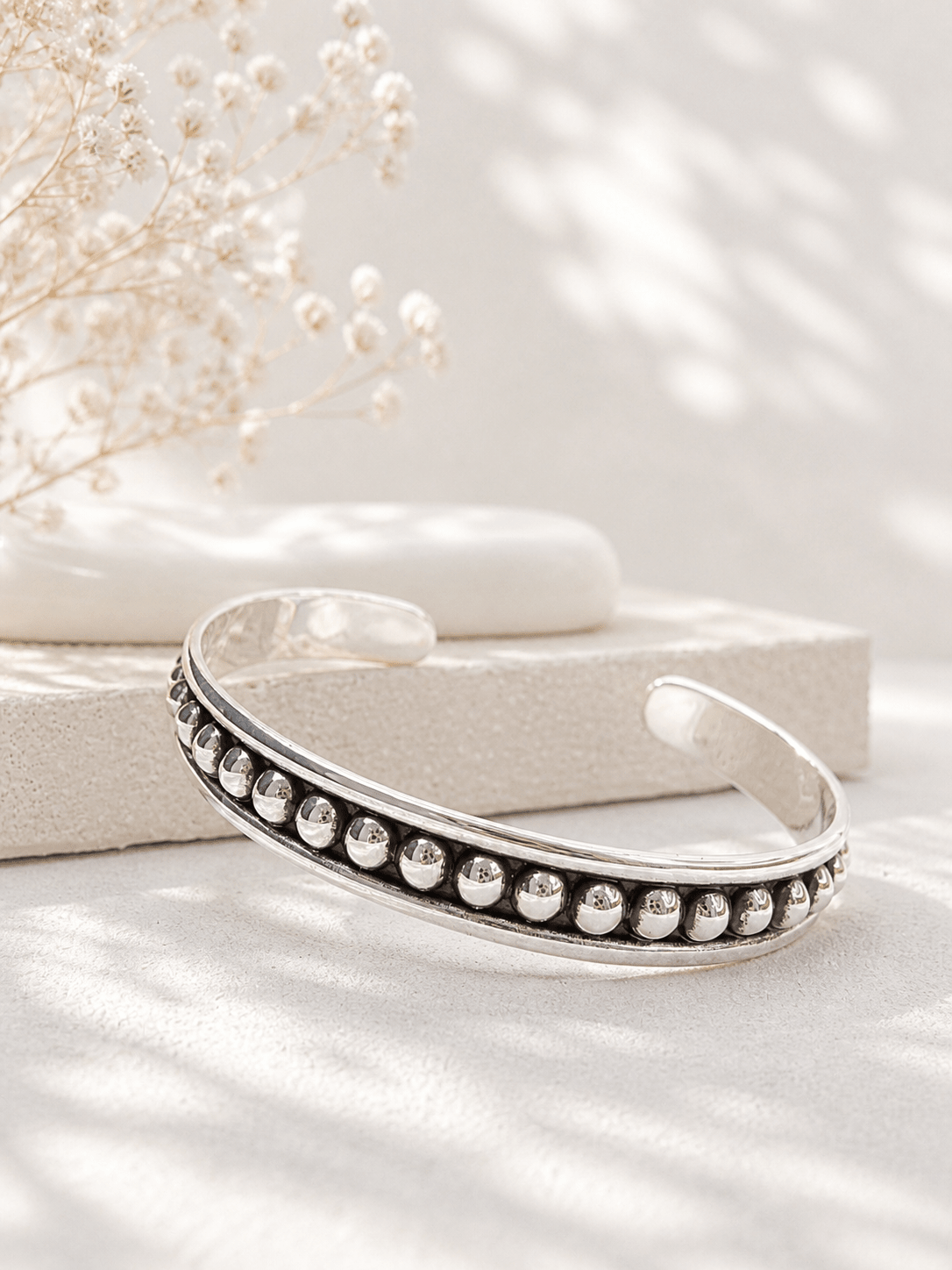 BOHO SOL Ball Cuff - Freckled Poppy