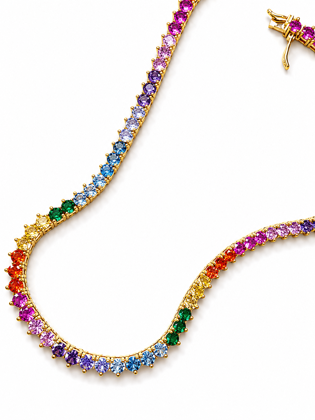 TOVA Tennis Necklace - Freckled Poppy