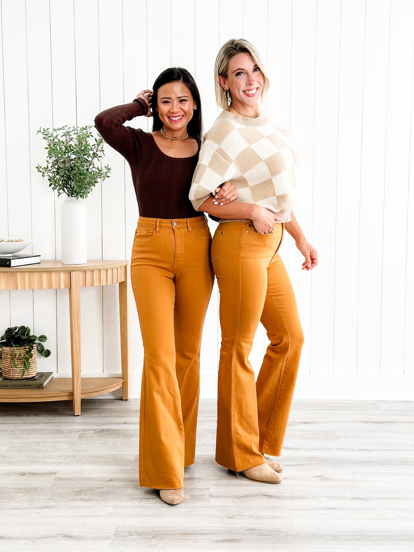Judy Blue Goldilocks Marigold High Rise Tummy Control Flare Jeans