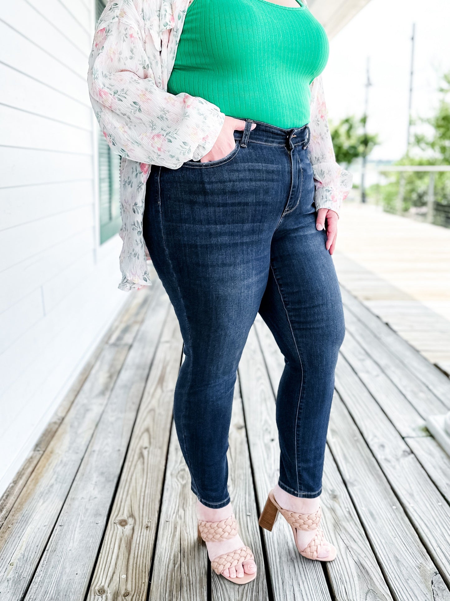 Judy Blue Sweet Escape Dark Wash Relaxed Fit Jeans