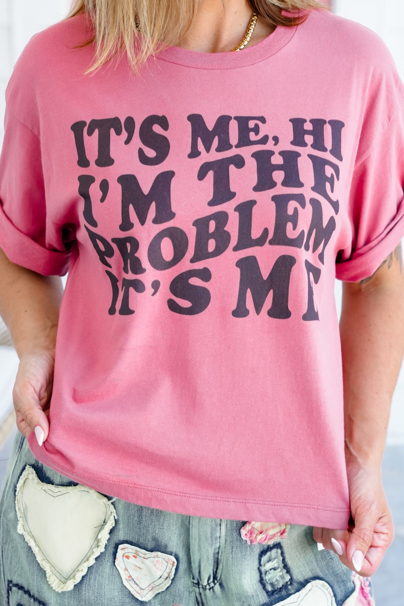 Plus/Reg Short Sleeve "I'm the Problem" Graphic Tee