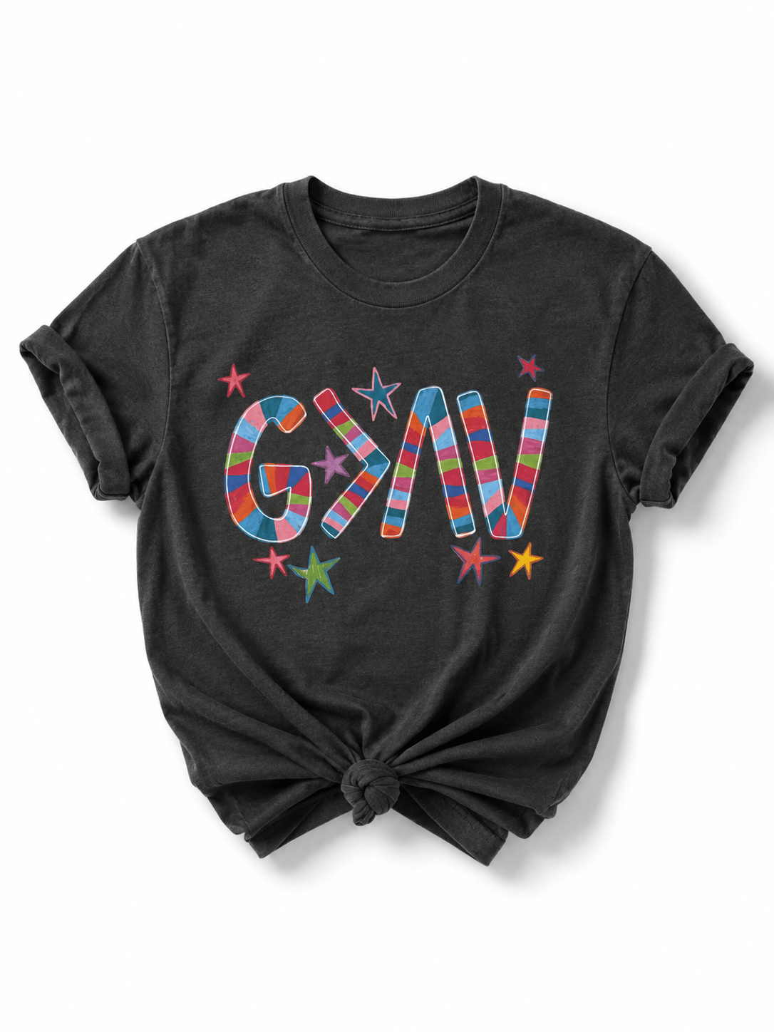 Plus/Reg Short Sleeve "God is Greater than the Ups and Downs" Graphic Tee - Freckled Poppy