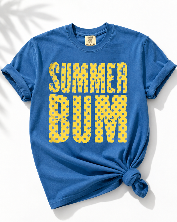 Plus/Reg Short Sleeve "Summer Bum" Graphic Tee