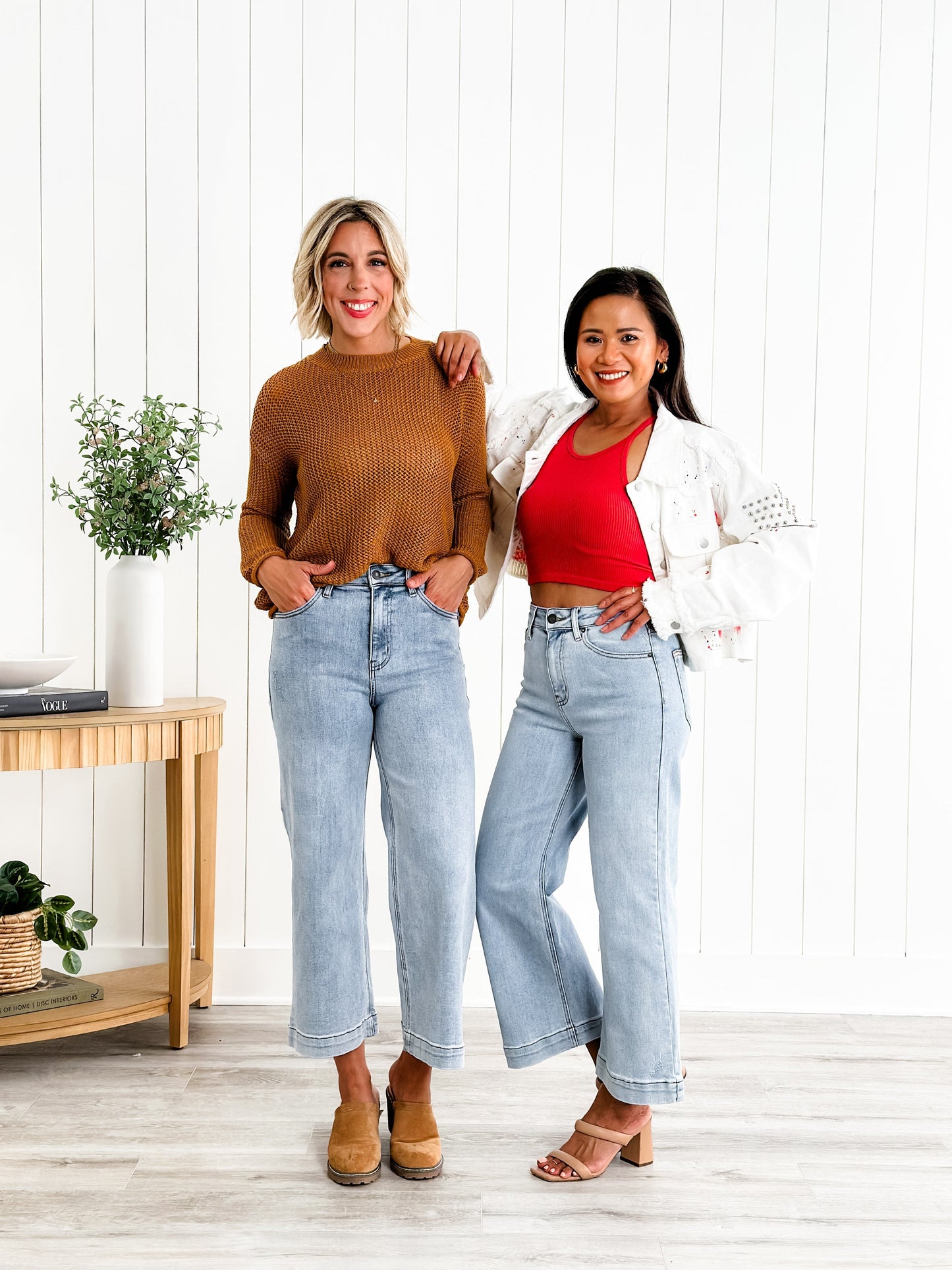 Risen The Essential Wide Leg Crop Jeans