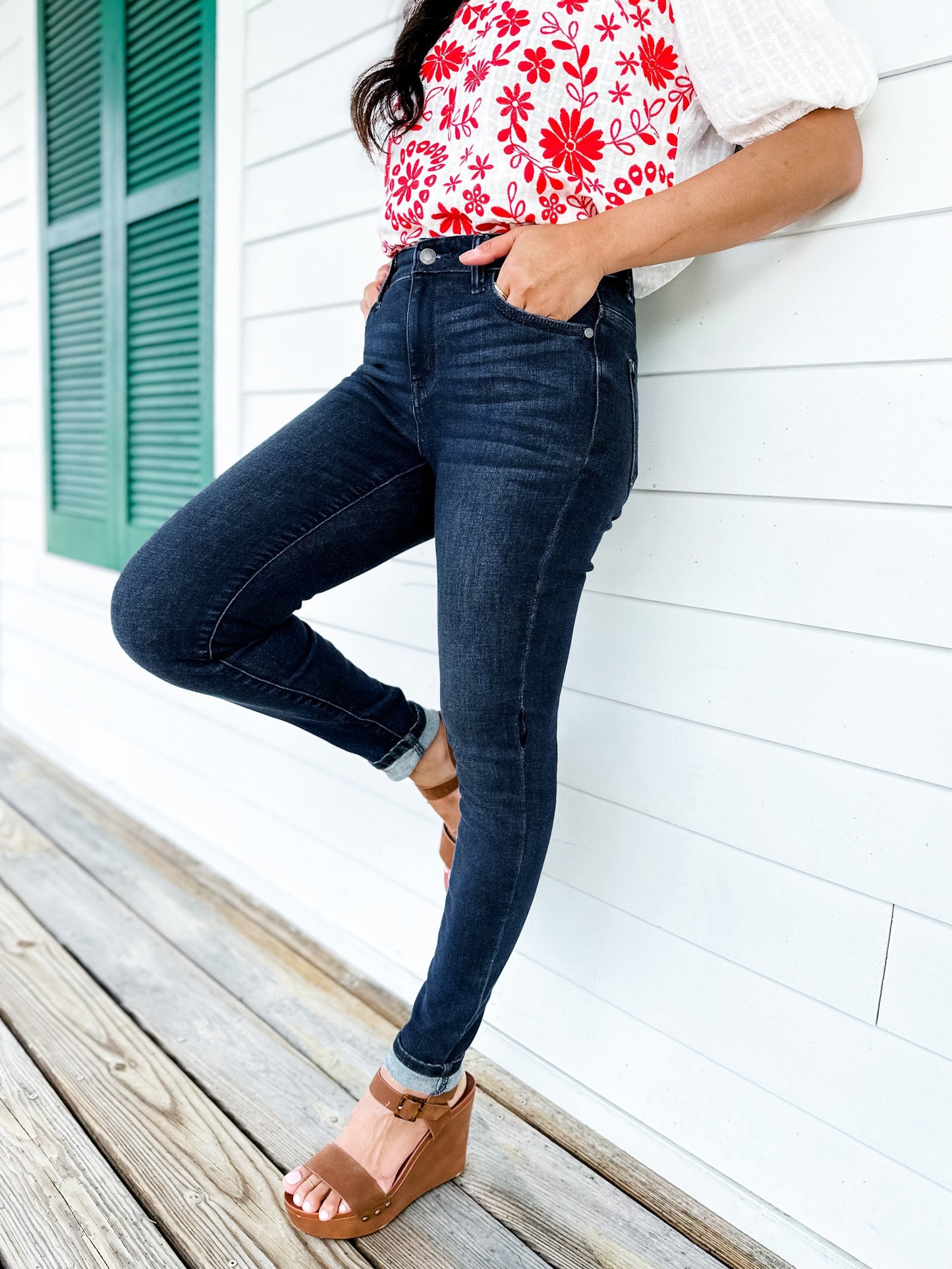 Judy Blue Everyday Wear 2.0 High Waist Non-Distressed Skinny Jeans