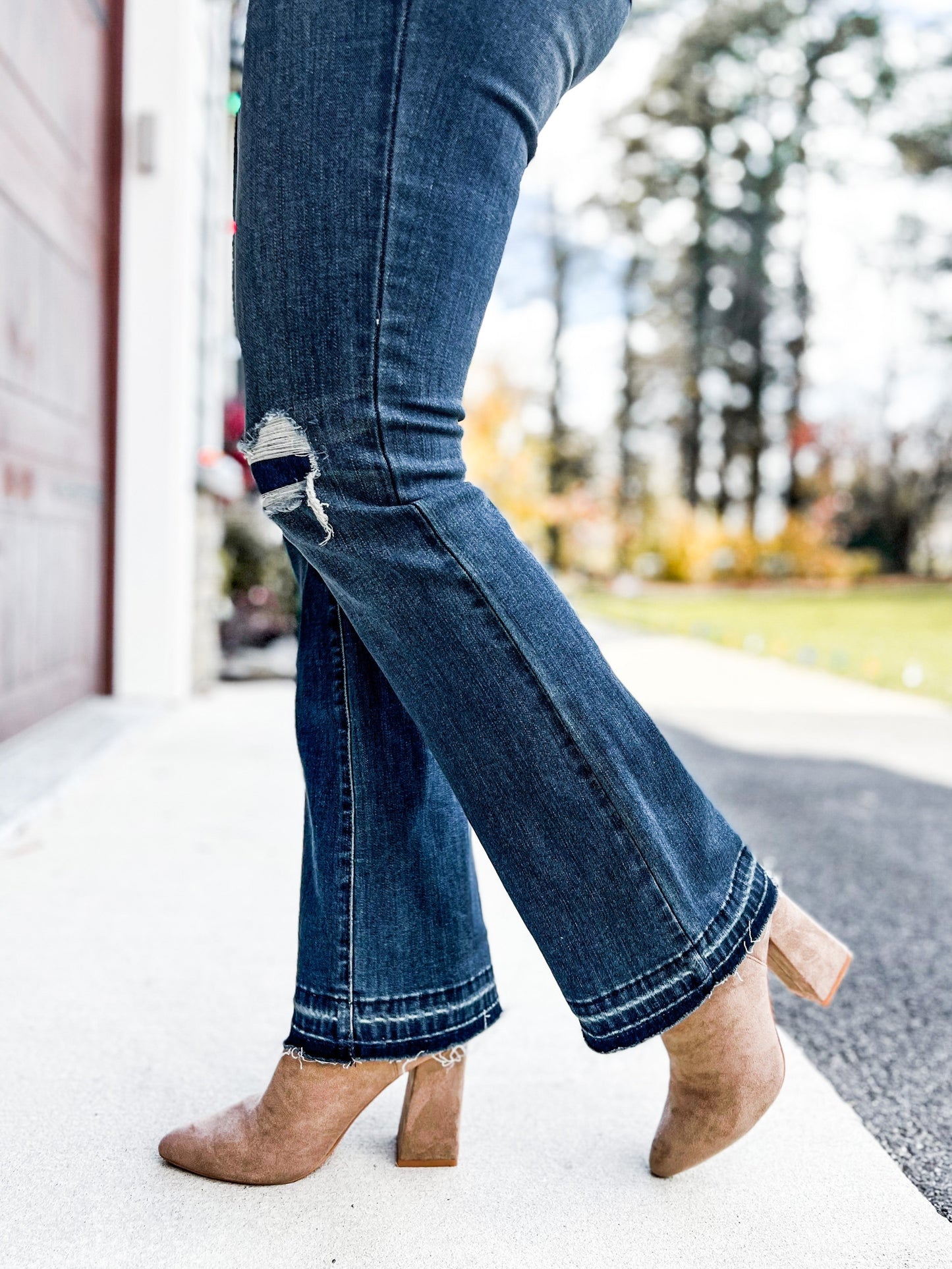 Judy Blue Best Dang Boots knee destroy patch bootcut