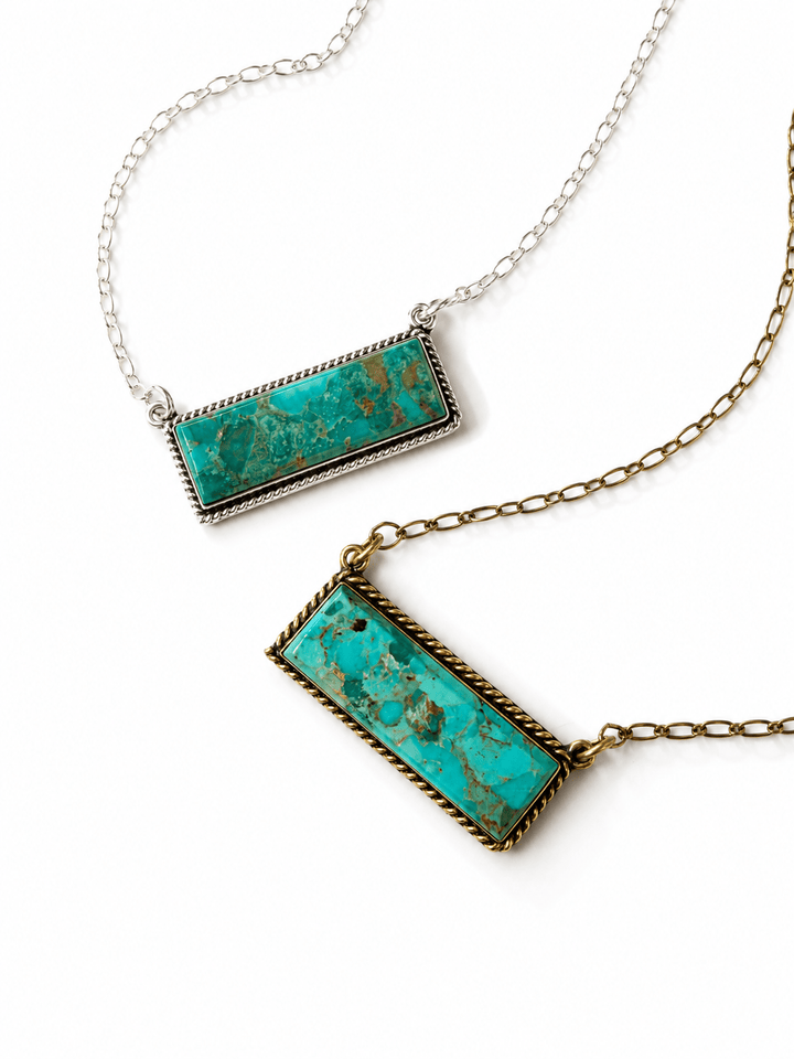 Restock! BOHO SOL Bar Necklace - Freckled Poppy