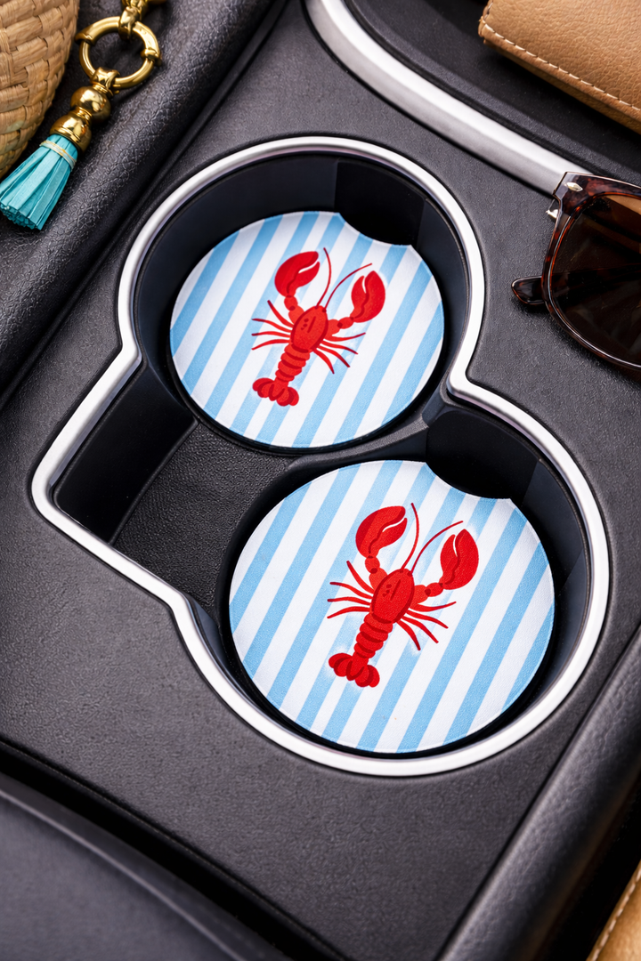On the Road Car Coaster Set–Lobster