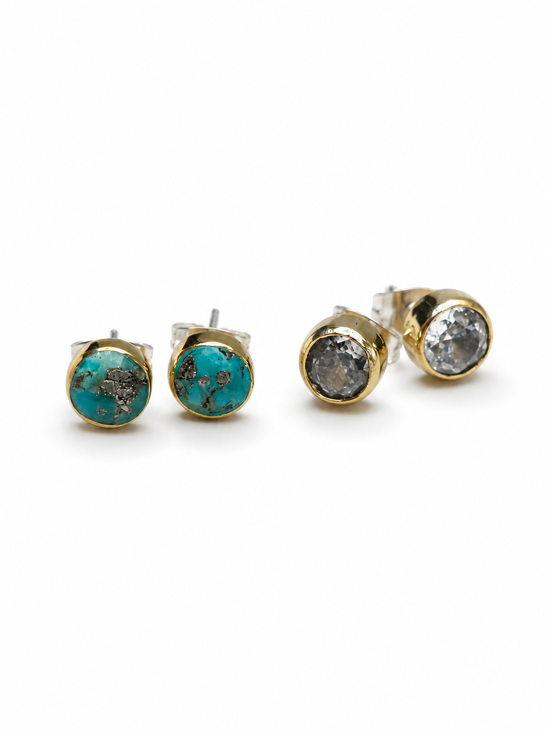BOHO SOL Brass Dainty Stud