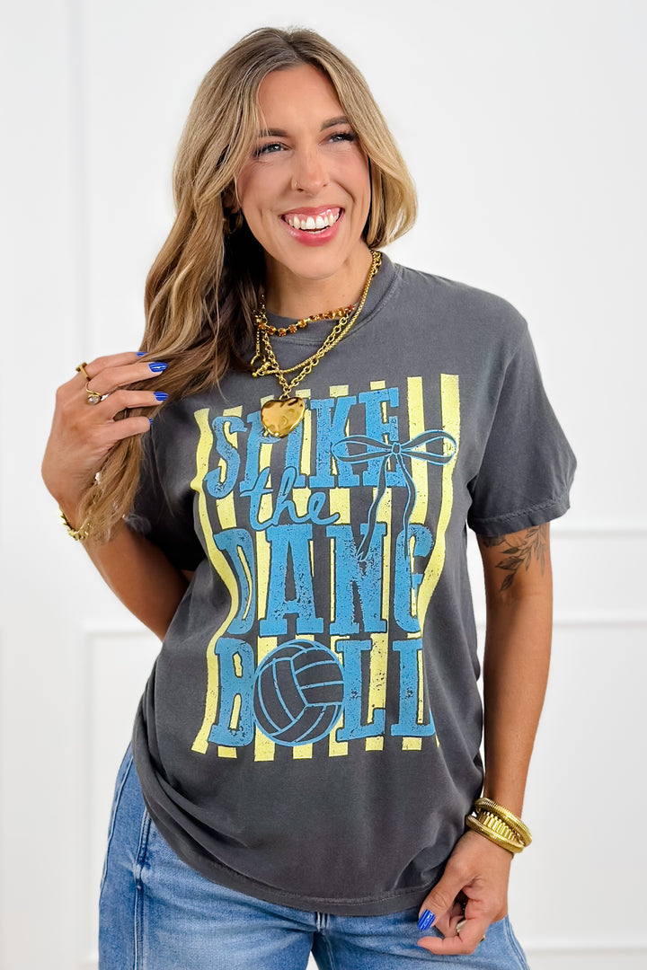 Plus/Reg Short Sleeve "Spike The Dang Ball" Volleyball Graphic Tee