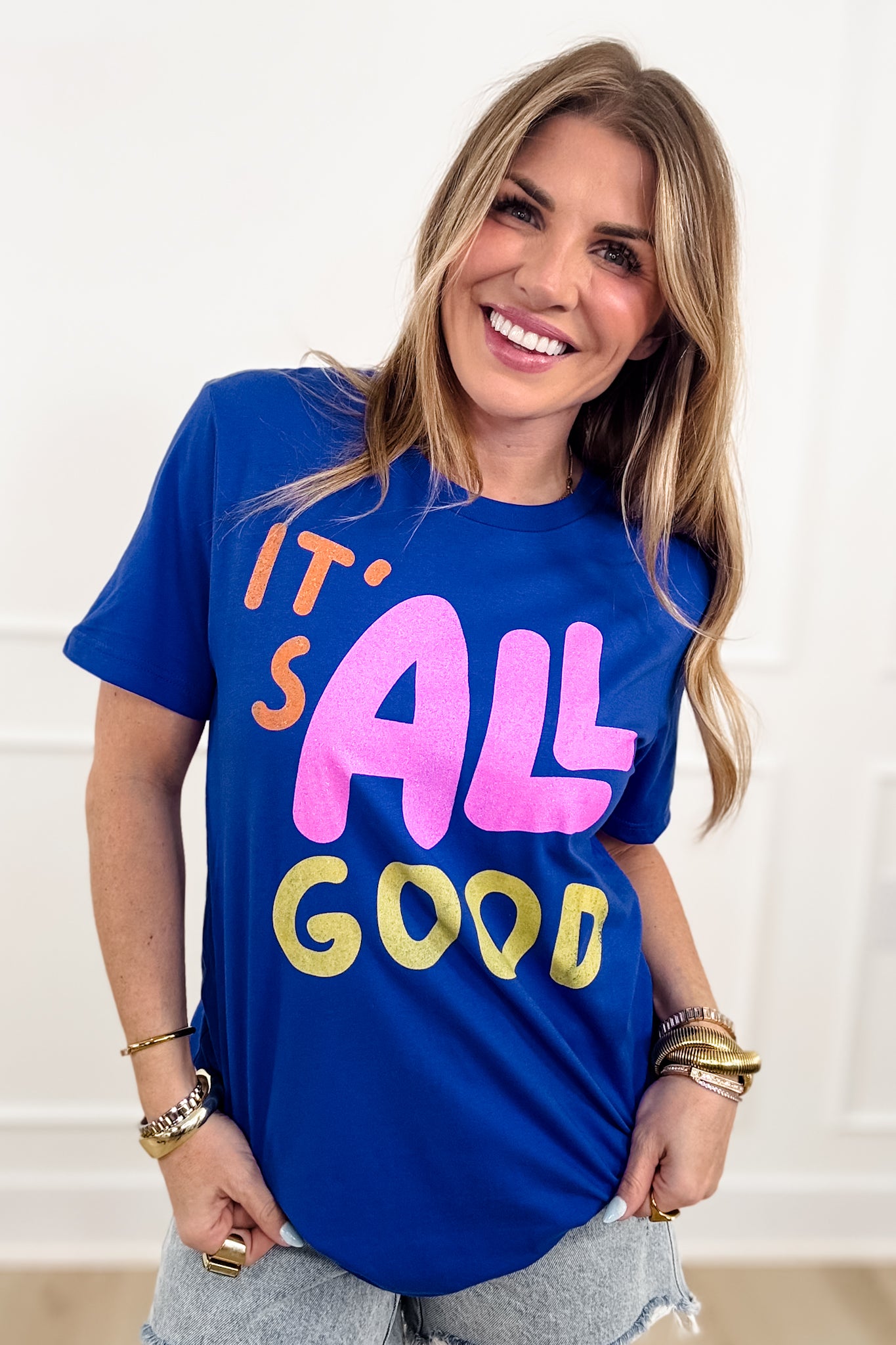 Plus/Reg Short Sleeve "It's All Good" Graphic Tee