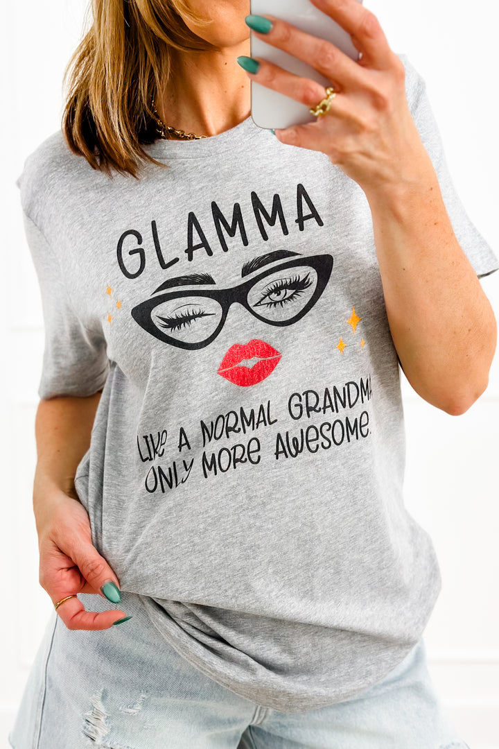 Plus/Reg Short Sleeve " Glamma" Graphic Tee